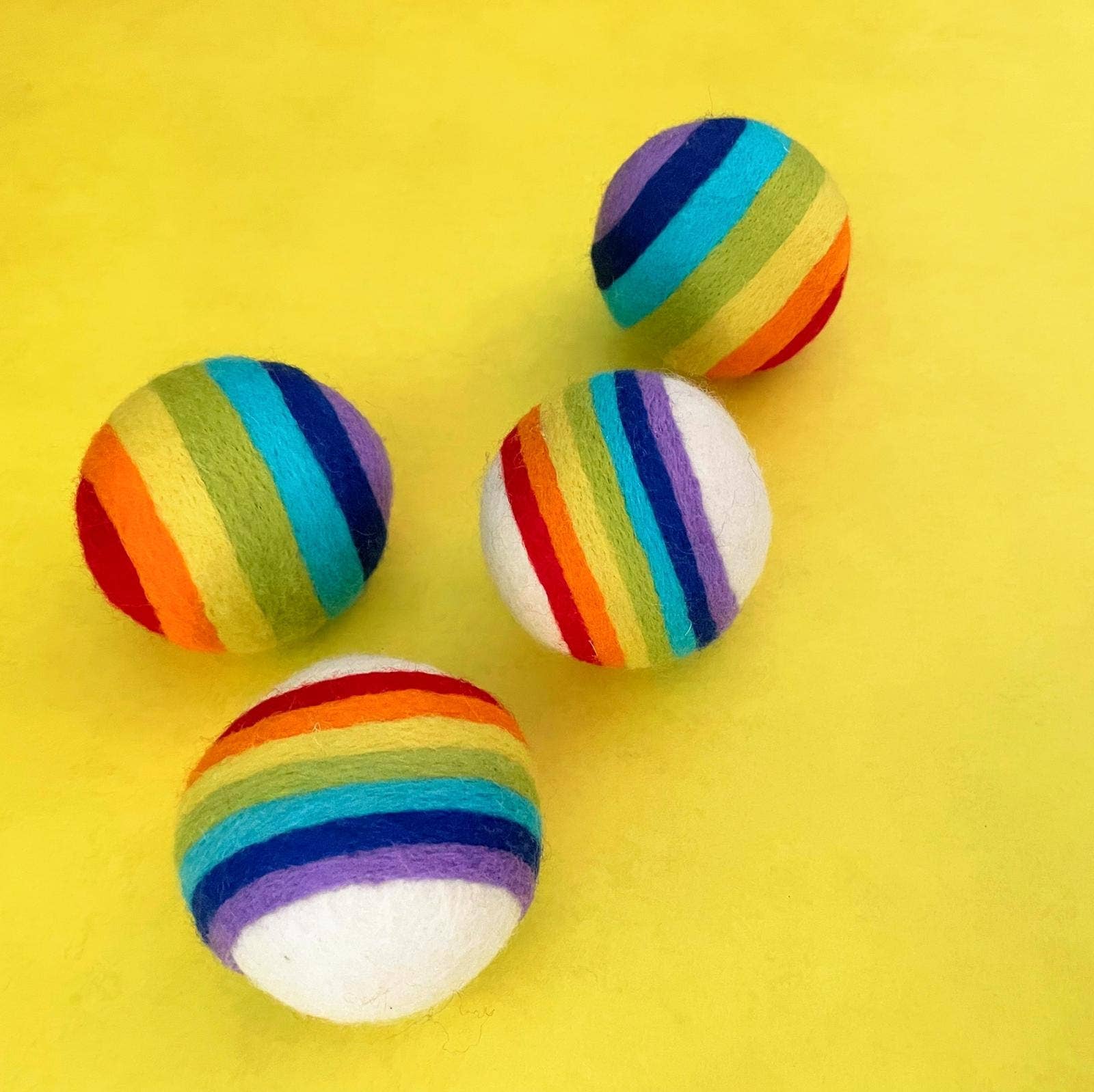 Rainbow Eco Wool Dryer Ball - Image 3
