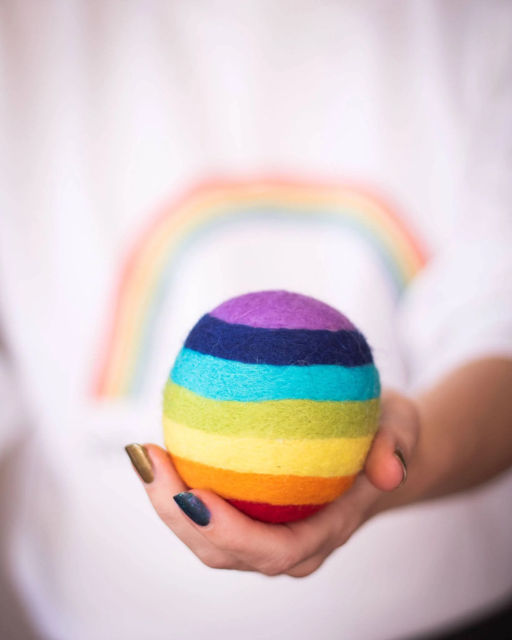 Rainbow Eco Wool Dryer Ball - Image 4
