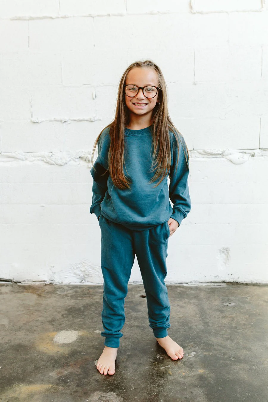 Kids' Organic Cotton French Terry Sweatsuit Set - Image 4