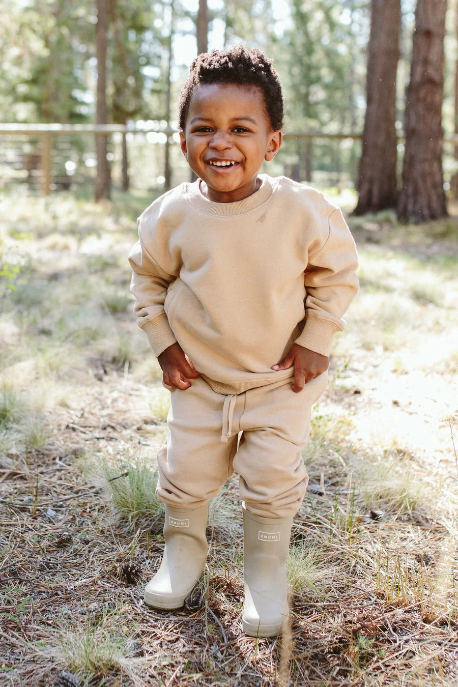 Kids' Organic Cotton French Terry Sweatsuit Set - Image 5