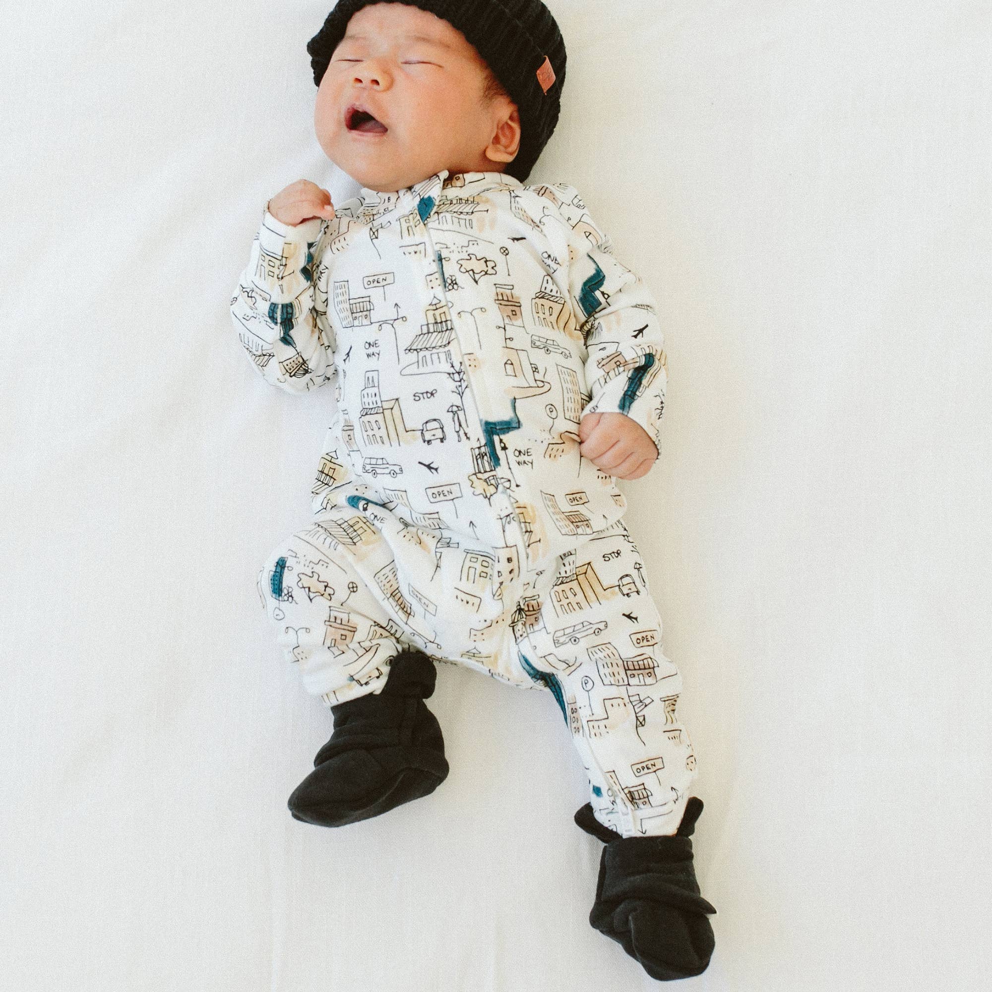 Knit Cotton Baby Stay-On Boots | Shadow - Image 4