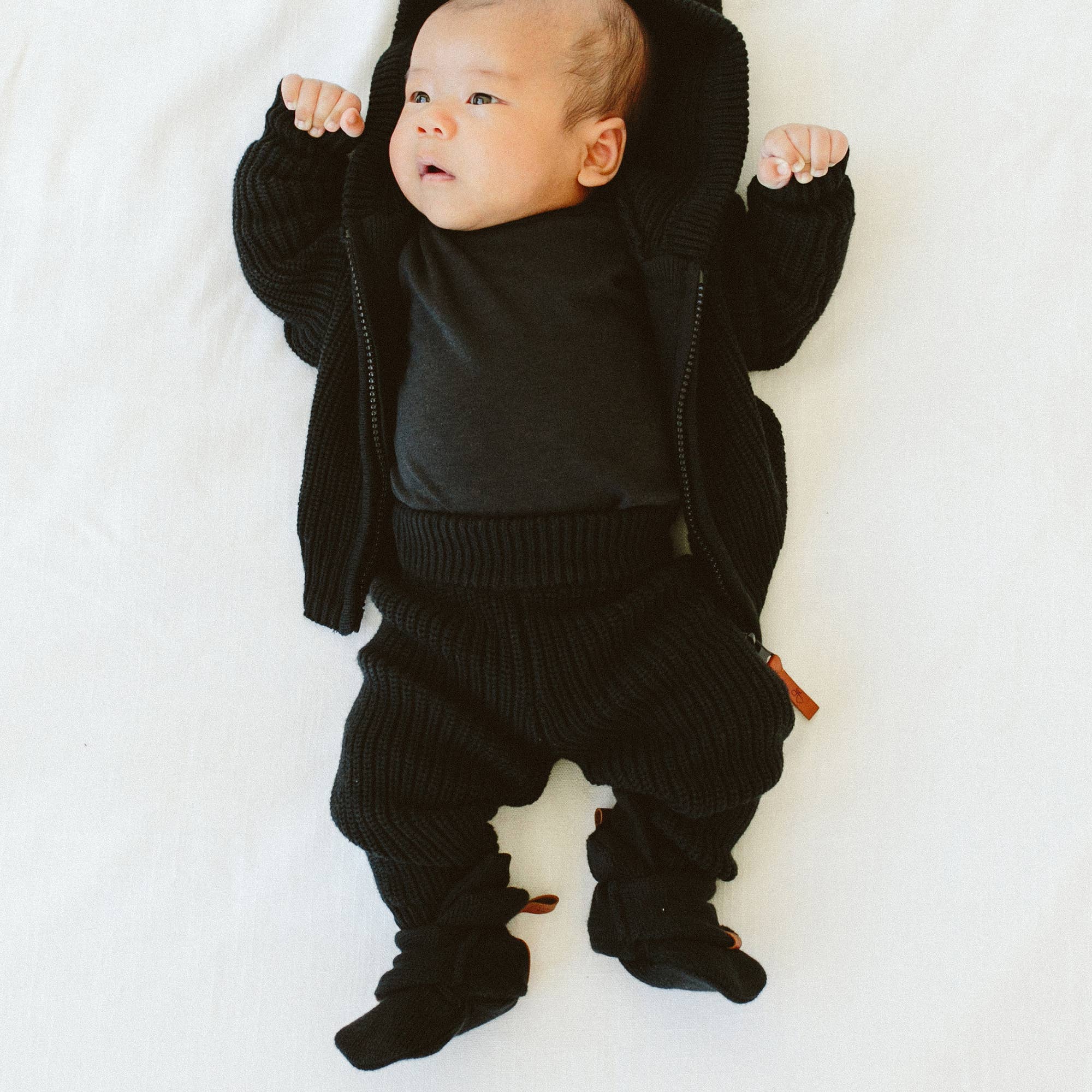 Knit Cotton Baby Stay-On Boots | Shadow - Image 5