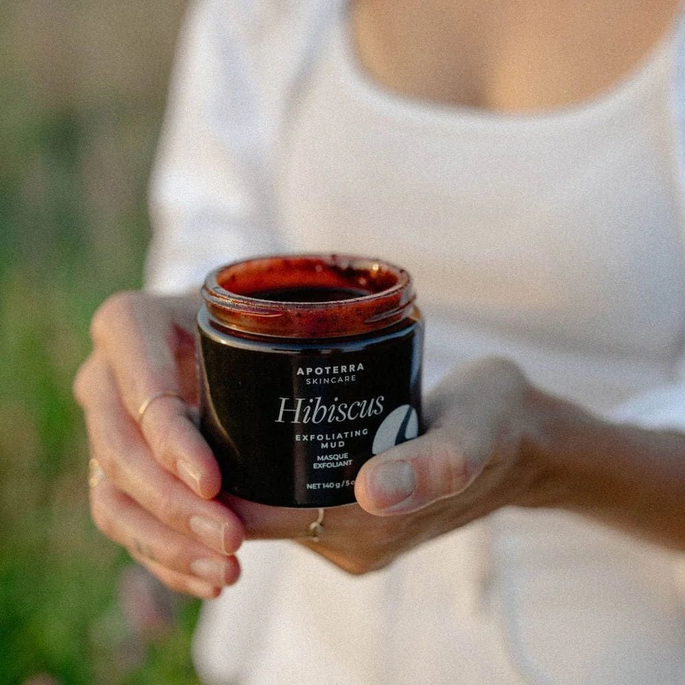 Hibiscus Exfoliating Mud Mask and Scrub - Image 4
