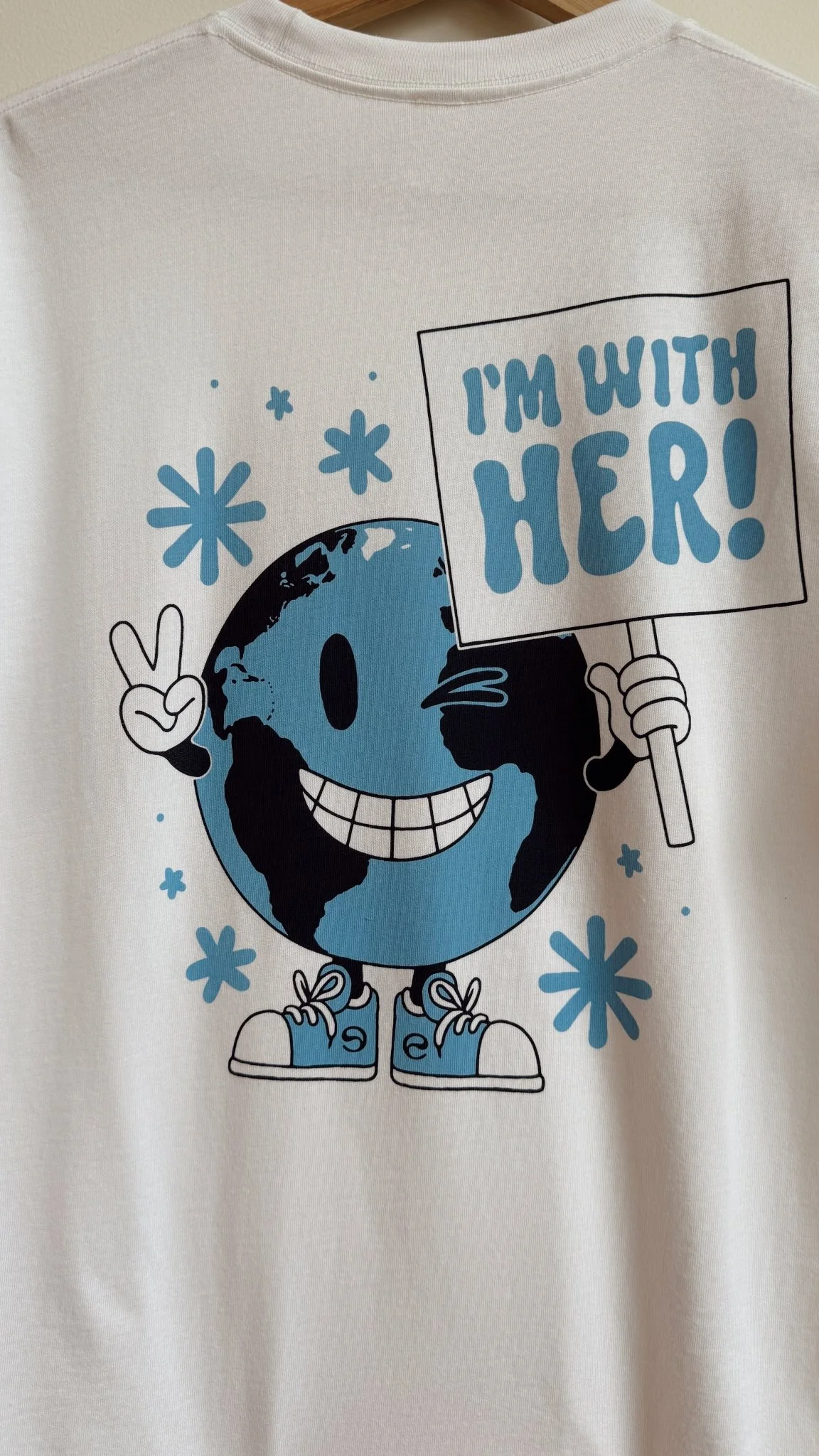 "I'm With Her" | Organic Cotton Earth Day Graphic Tee - Image 5