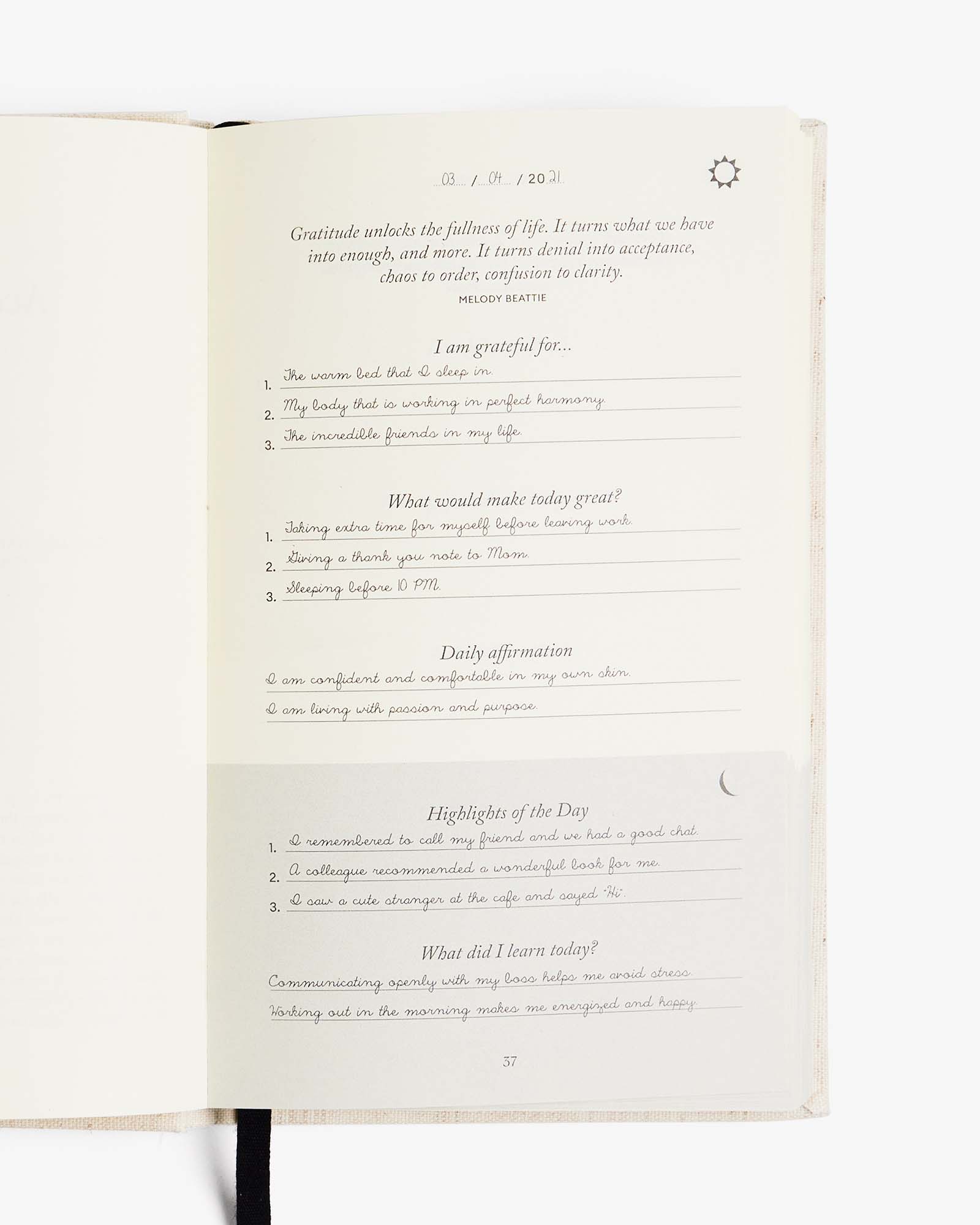 The Five Minute Journal | Cherry Stripe - Image 3