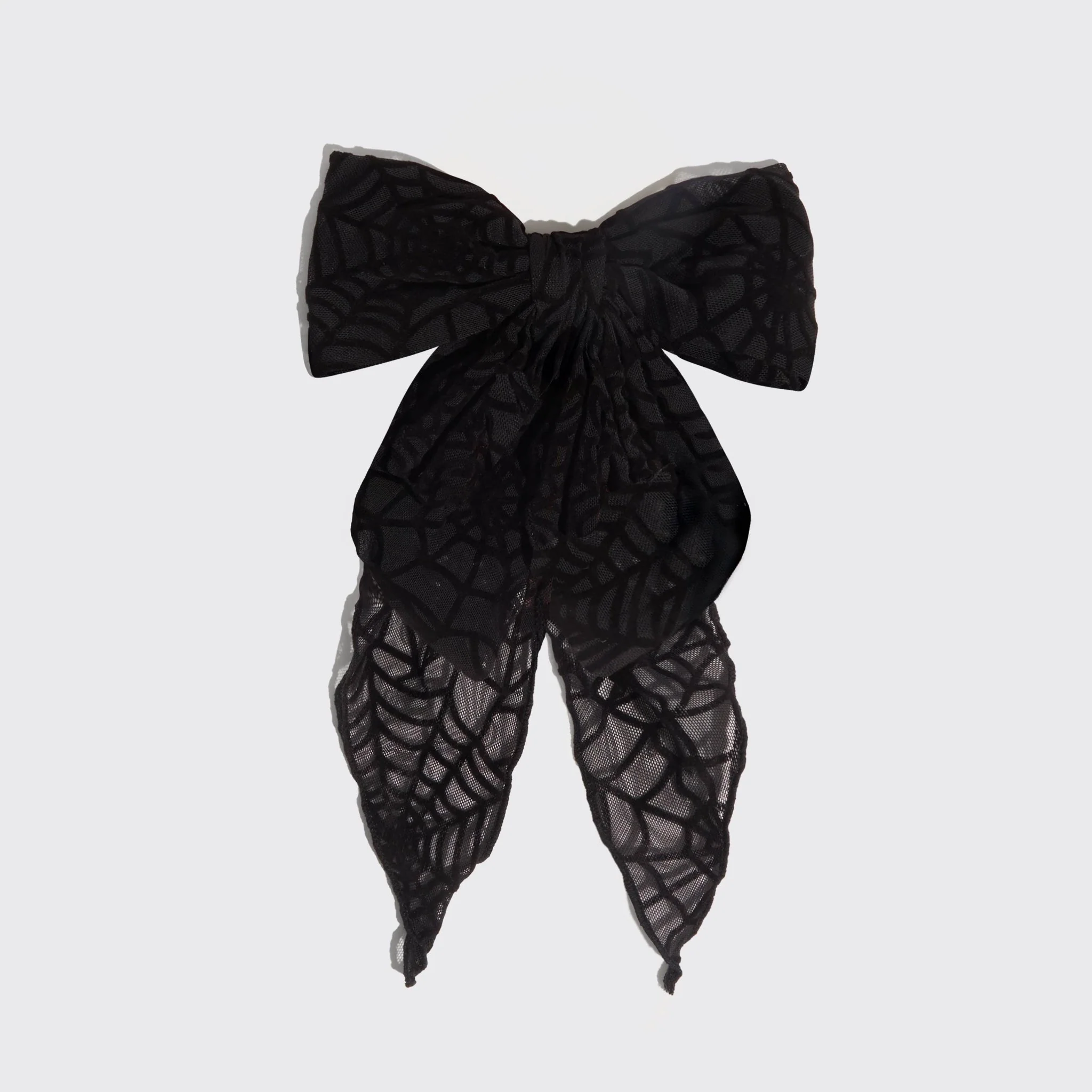 Oversized Bow Hair Clip | Spiderweb - Image 3