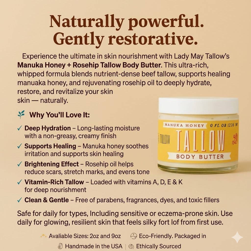 Tallow Body Butter | Manuka Honey - Image 3