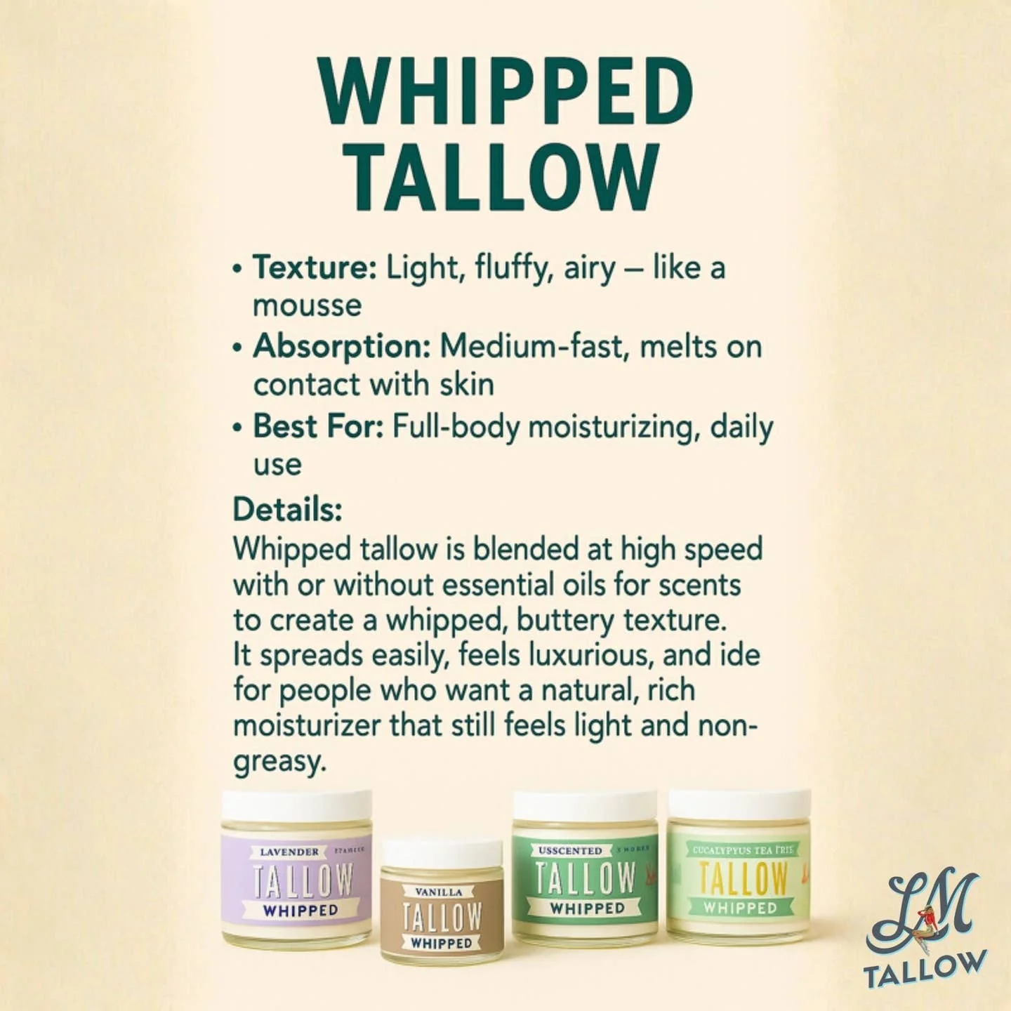 Lavender Whipped Tallow | All Natural Grass Fed Beef Tallow  - Image 5