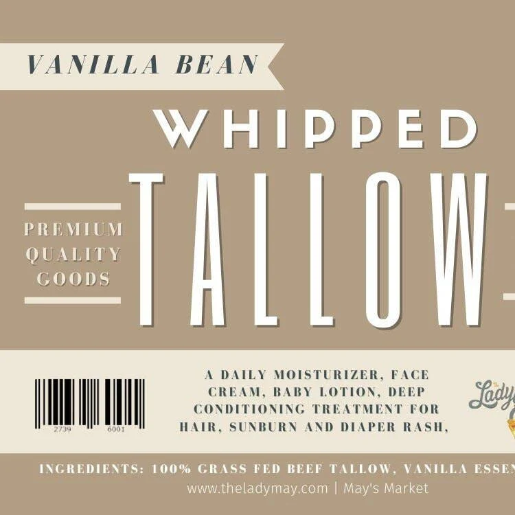Vanilla Whipped Tallow | All Natural Grass Fed Beef Tallow Moisturizer - Image 6