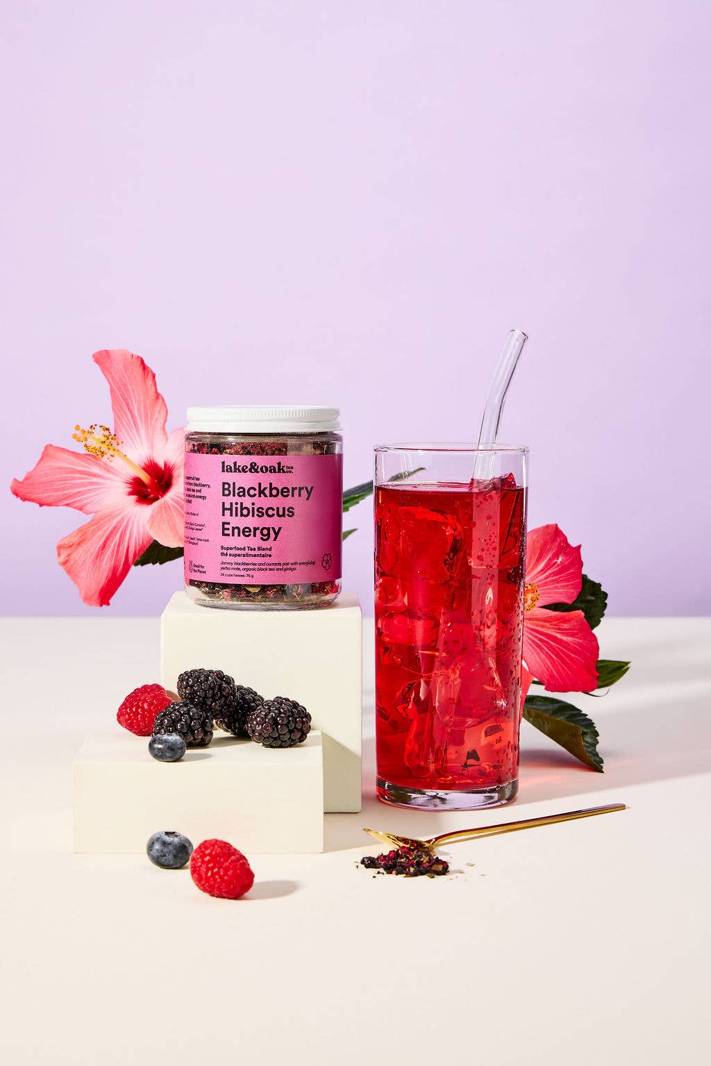 Blackberry Hibiscus Energy | Superfood Tea Blend - Image 2