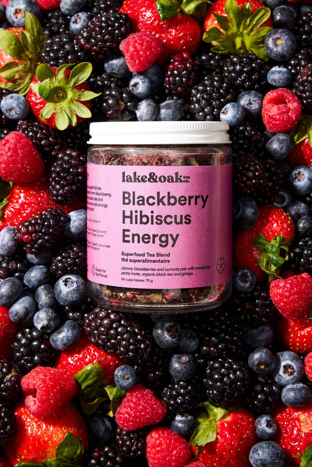 Blackberry Hibiscus Energy | Superfood Tea Blend - Image 3