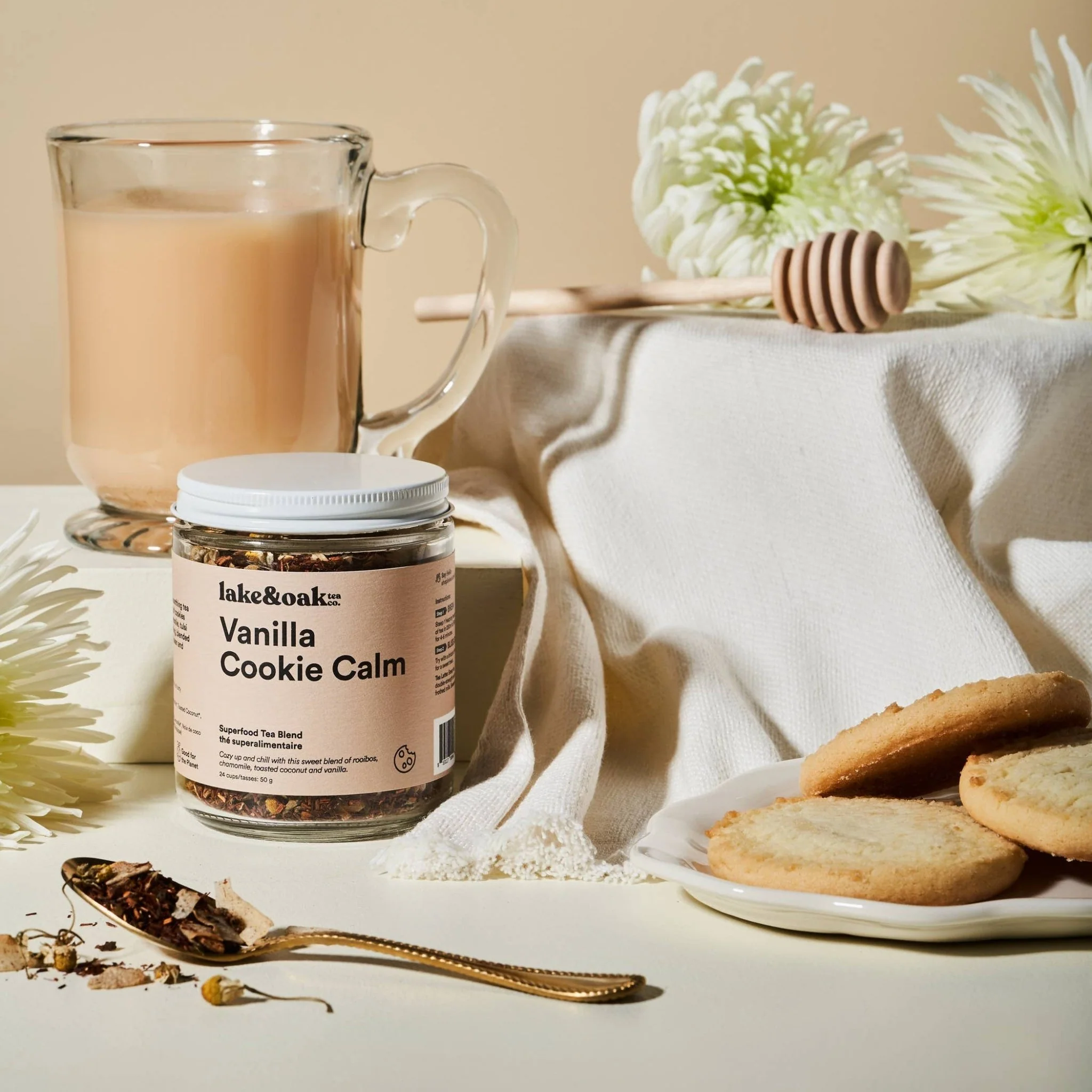 Vanilla Cookie Calm | Superfood Tea Blend - Image 2