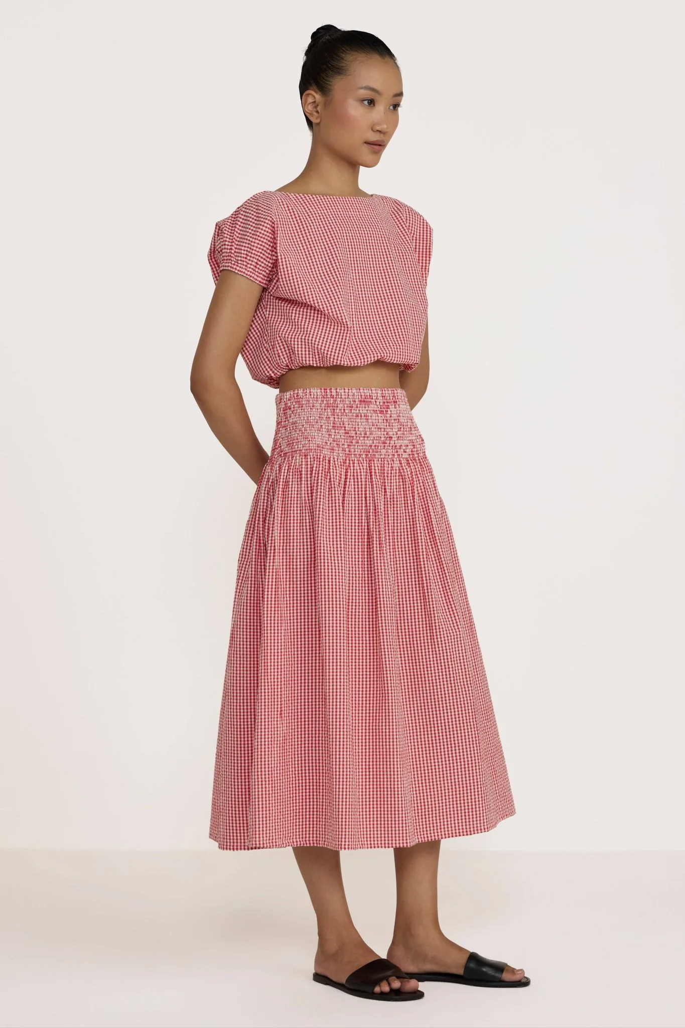 Bubble Top | Poppy Gingham - Image 3