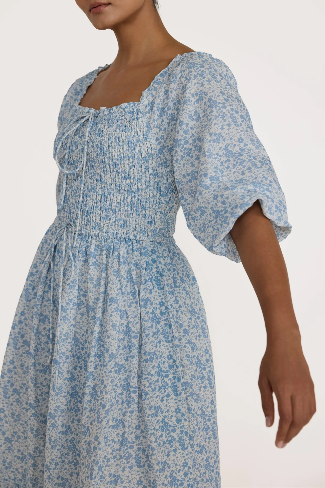 Shirred Bodice Dress | Floral - Image 5