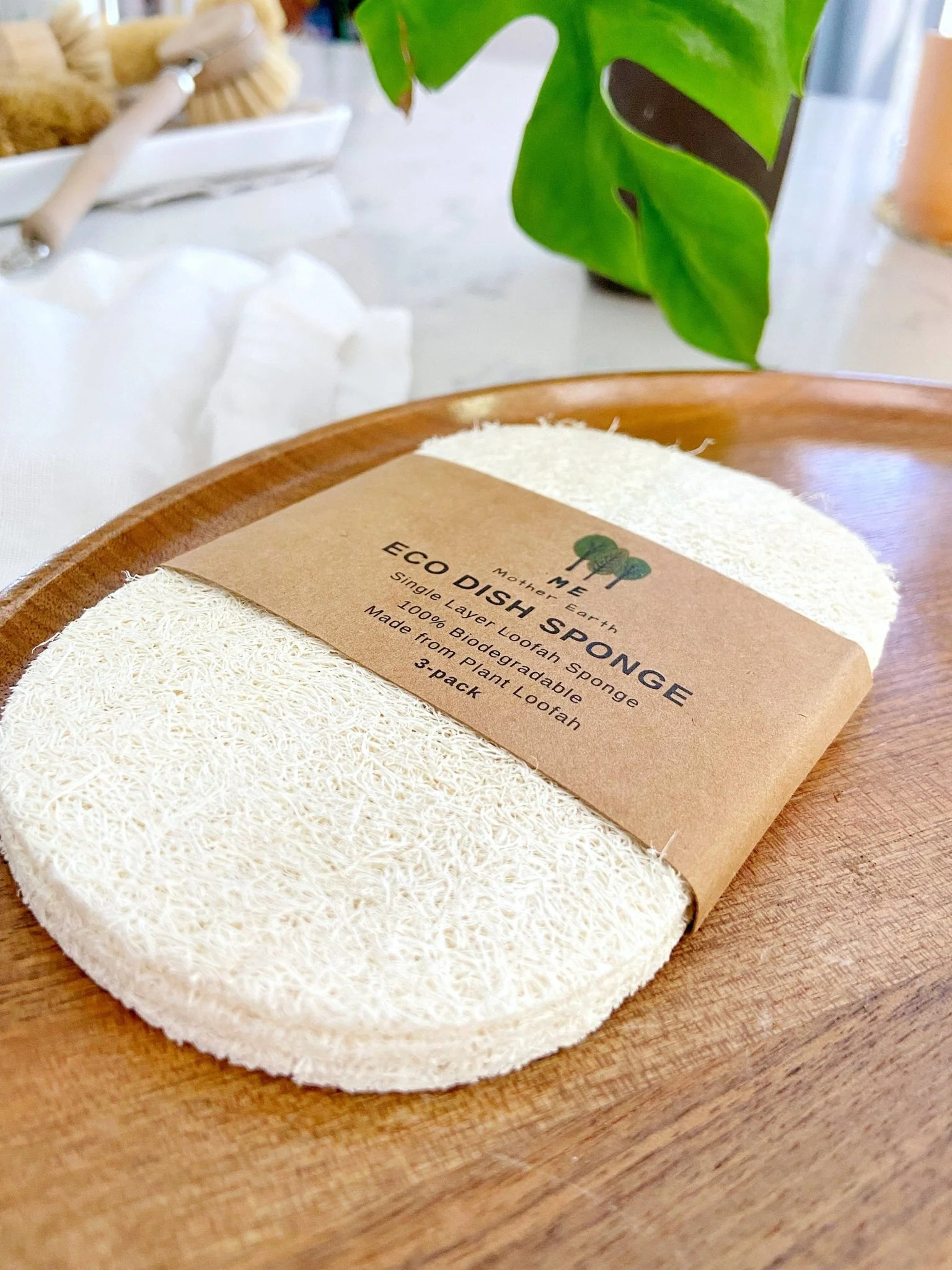Compostable Loofah Dish Sponge | 3-Pack - Image 2