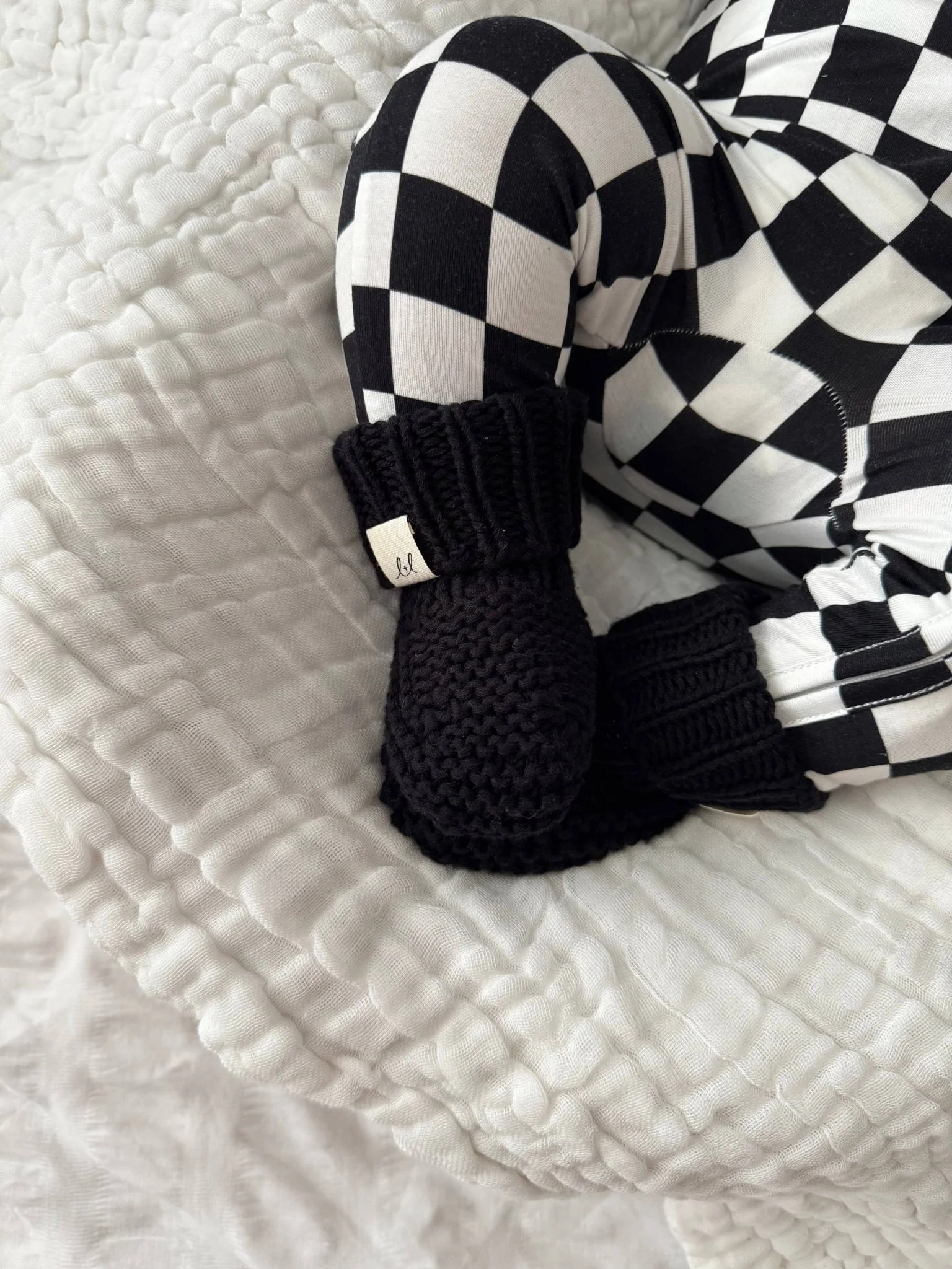 Chunky Knit Booties | Midnight - Image 3