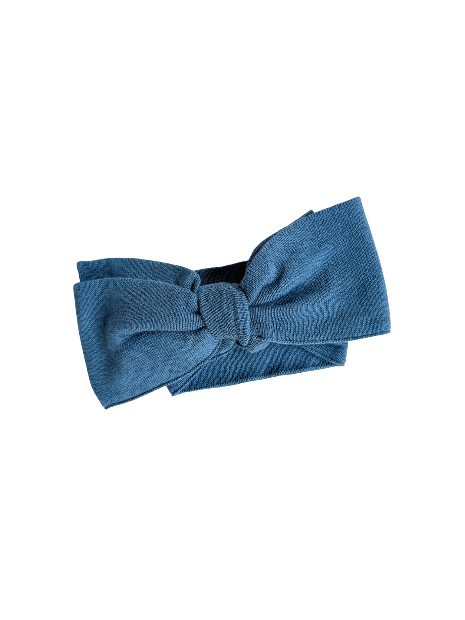 Classic Bow Headband | Denim Blue - Image 2