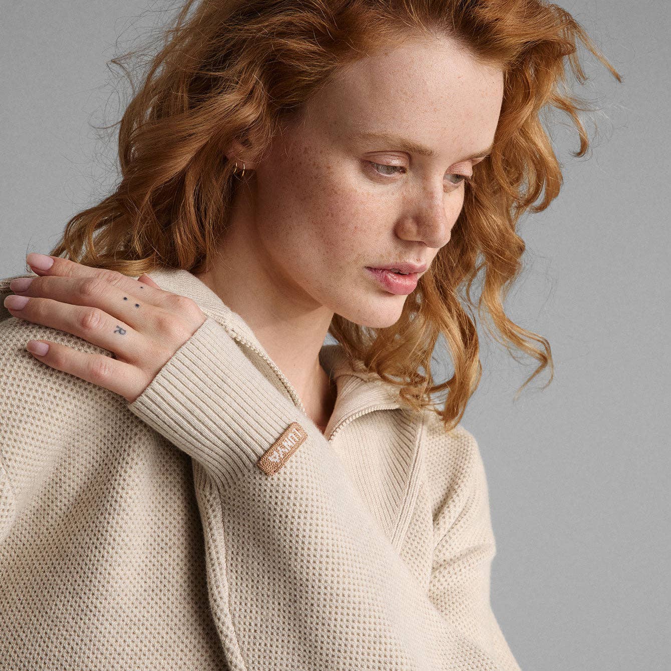 Cozy Cotton Silk Collared Half Zip - Image 4