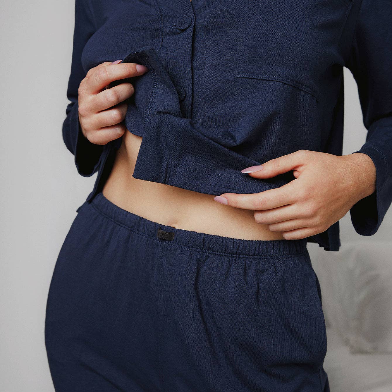 Slumberknit™ Long Sleeve Pant Set | Deep Blue - Image 5