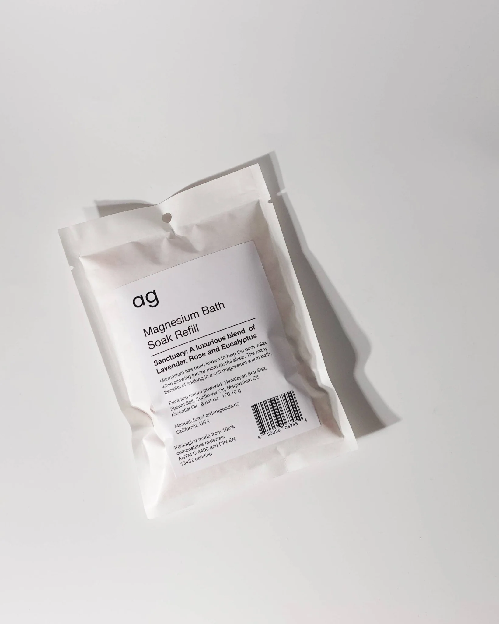 Magnesium Bath Salt Soak Refill Pouch - Image 4