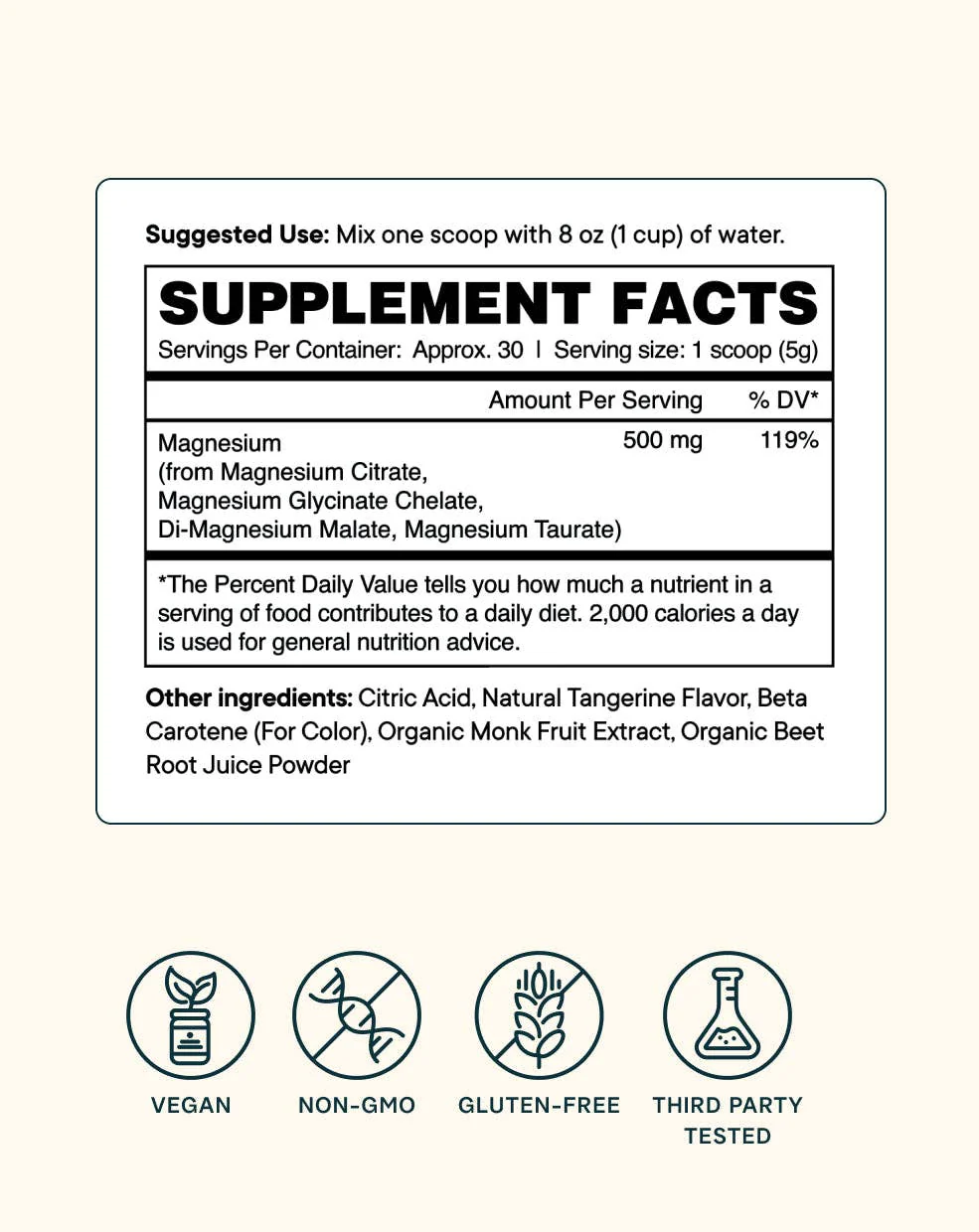 Magnificent | 4-in-1 Magnesium Powder Supplement - Image 4