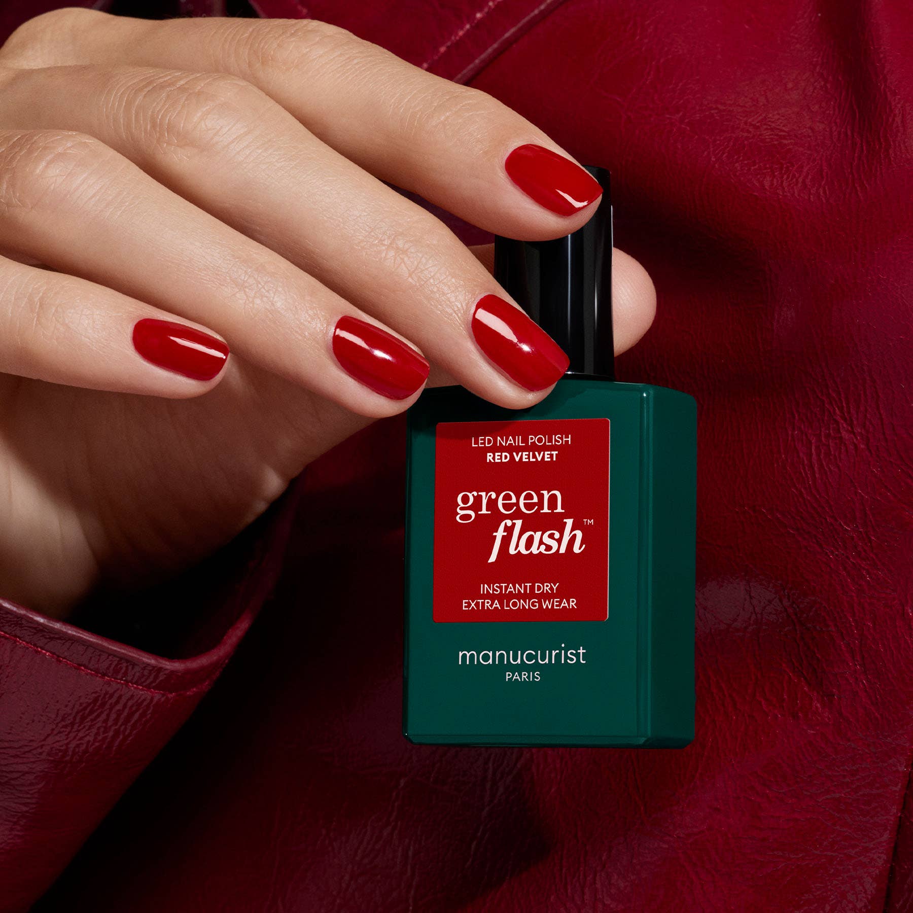 Green Flash™ Led Gel Polish | Red Velvet - Image 3