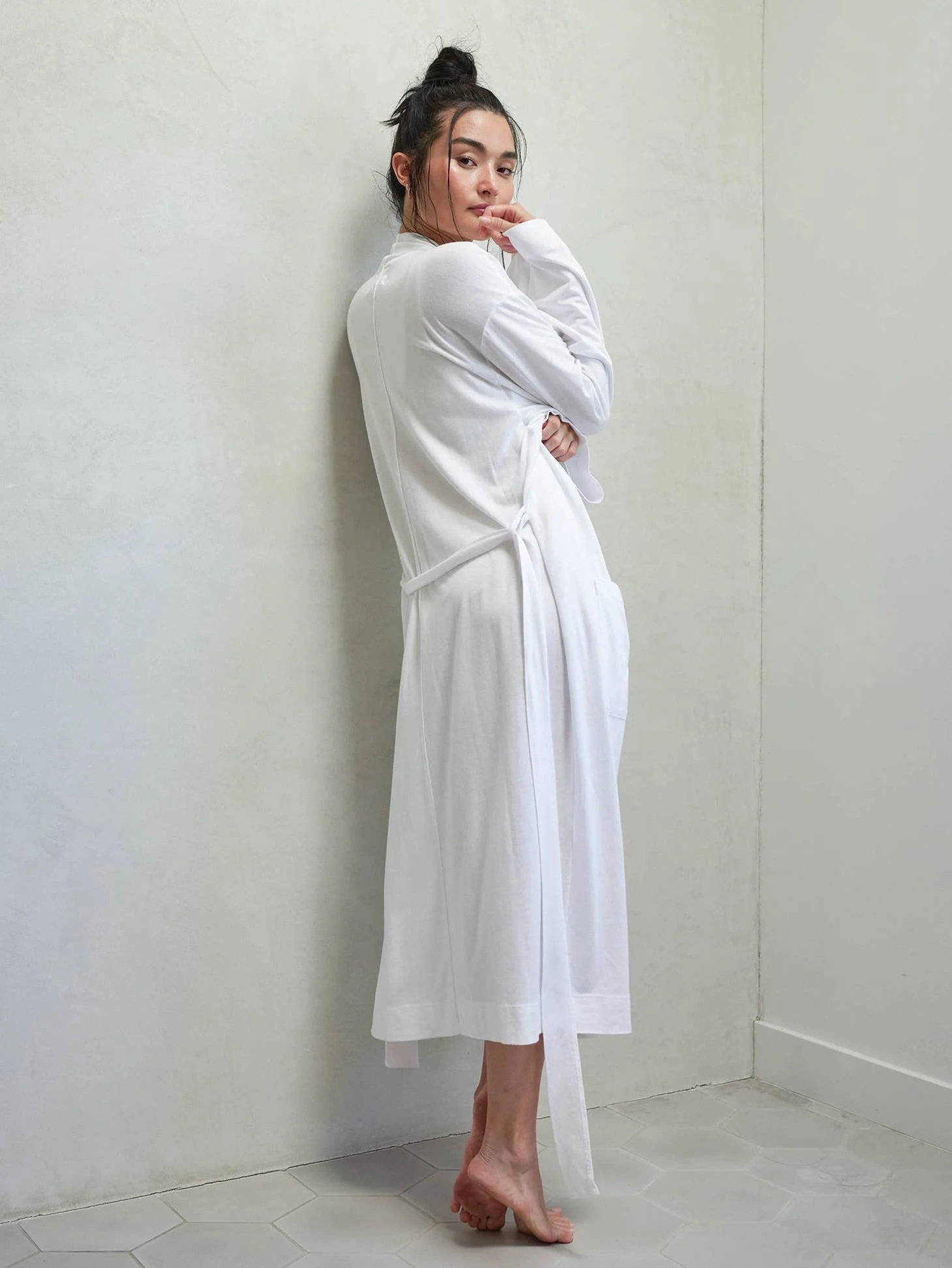 Tencel Robe by MATE the Label | True White - Image 2