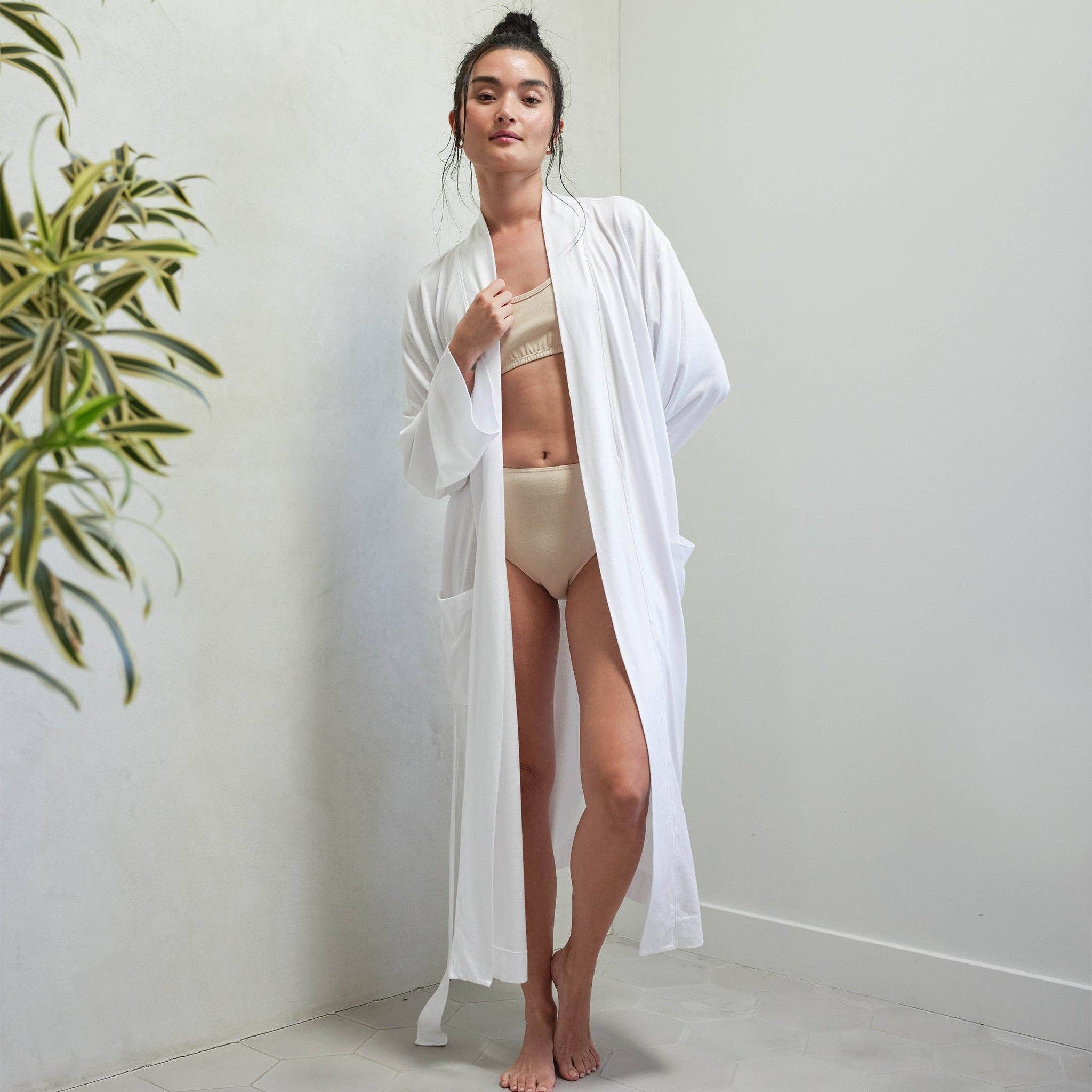 Tencel Robe by MATE the Label | True White - Image 3