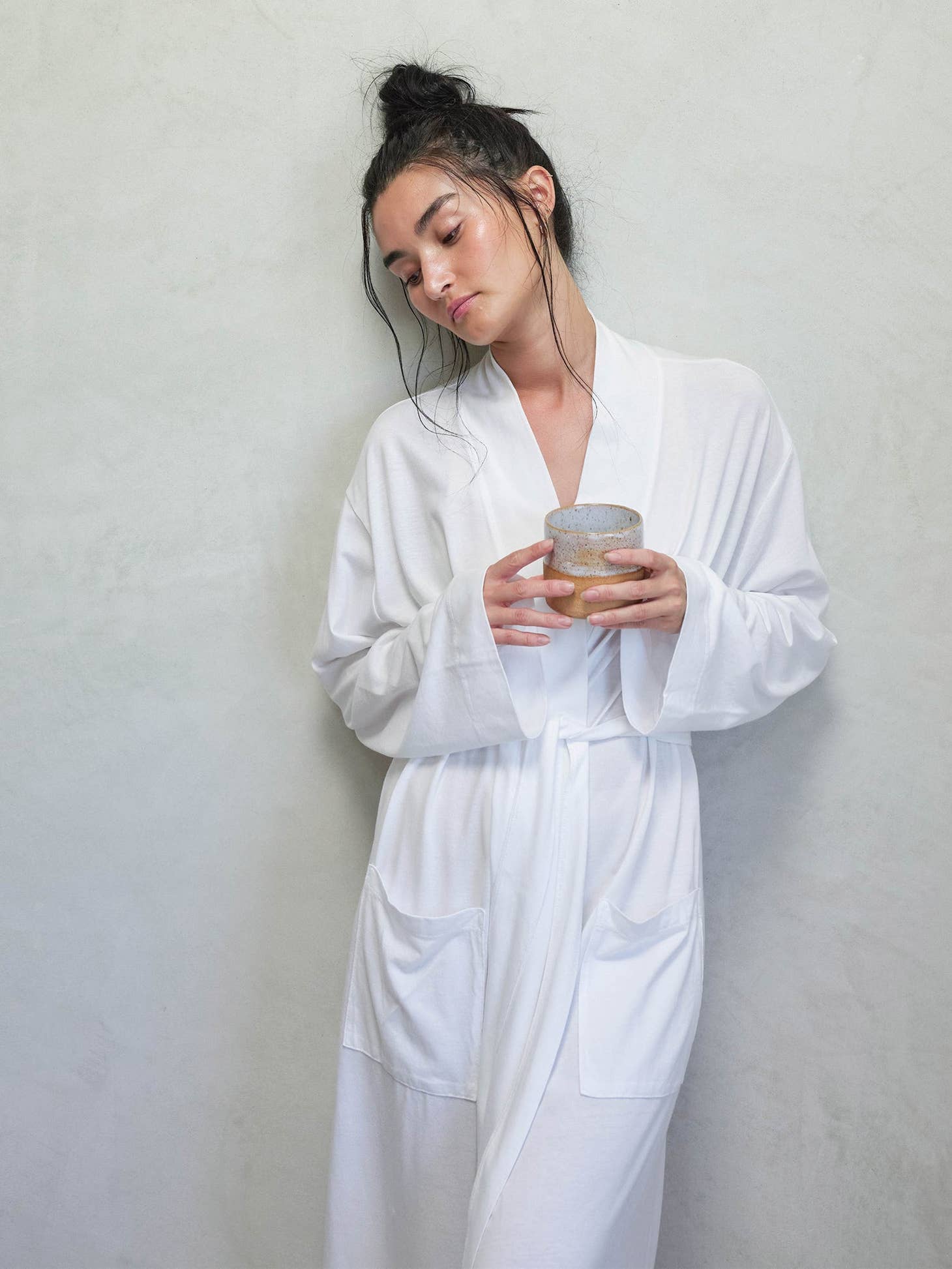 Tencel Robe by MATE the Label | True White - Image 4