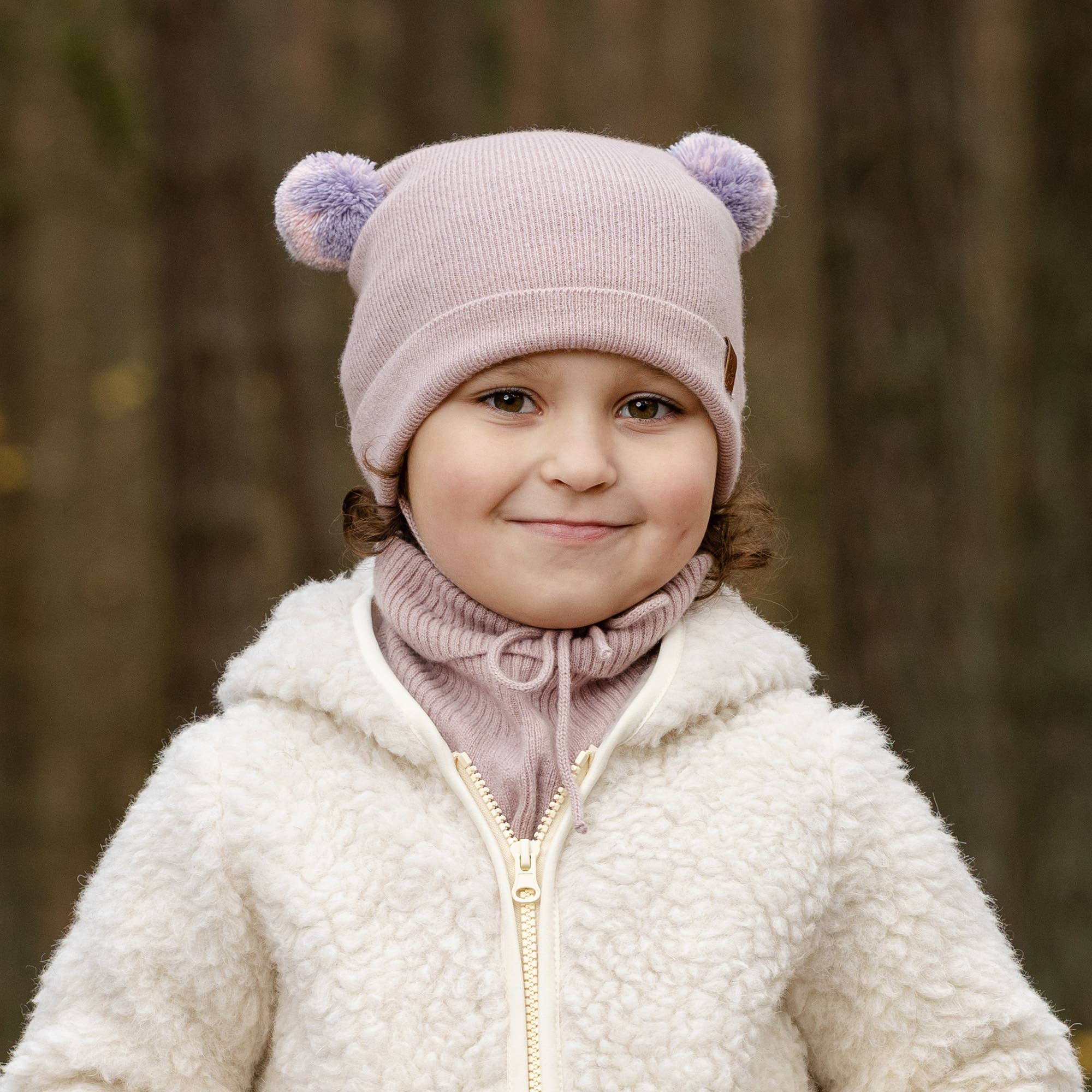 Kids' Merino and Cashmere Pom Pom Beanie - Image 3