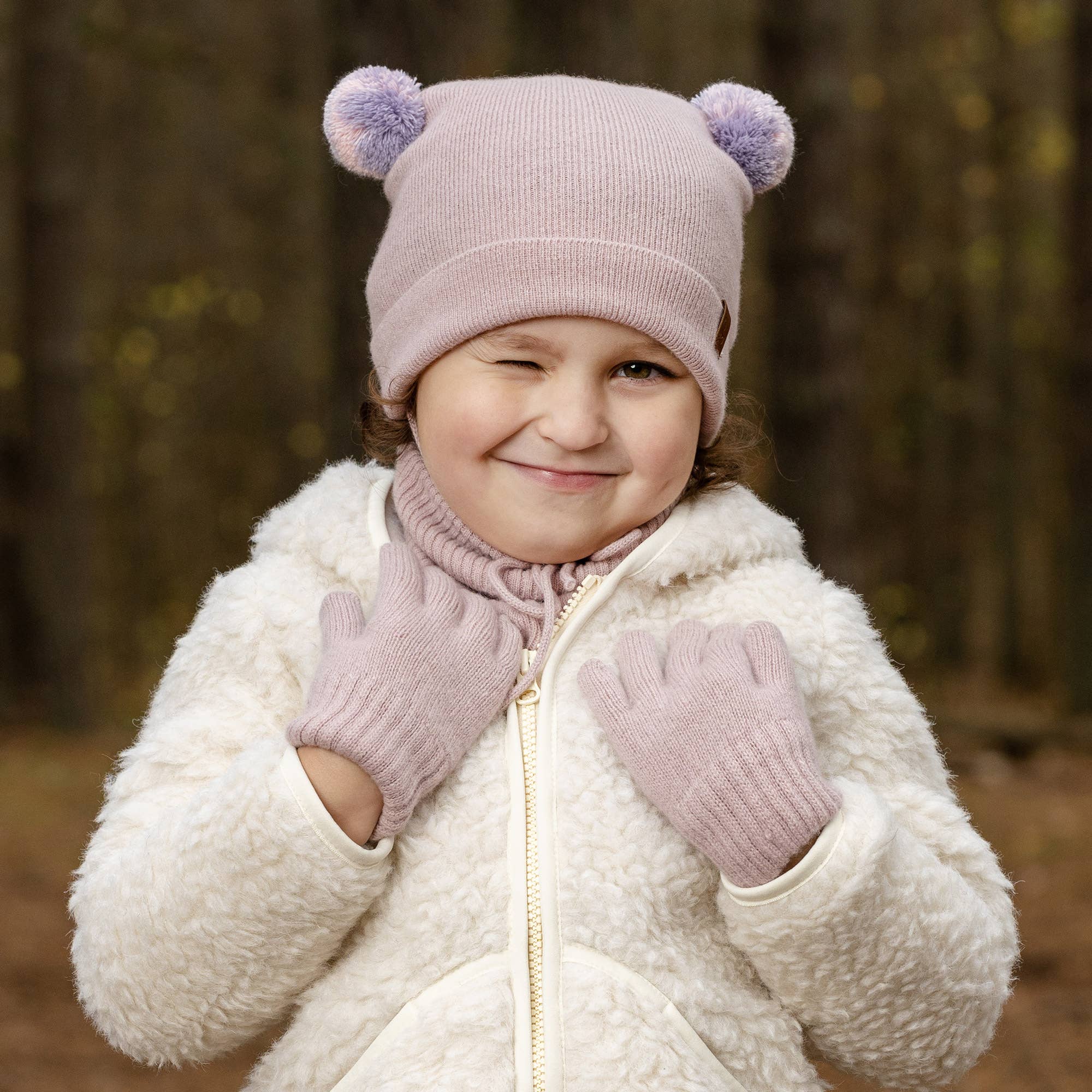 Kids' Merino and Cashmere Pom Pom Beanie - Image 4