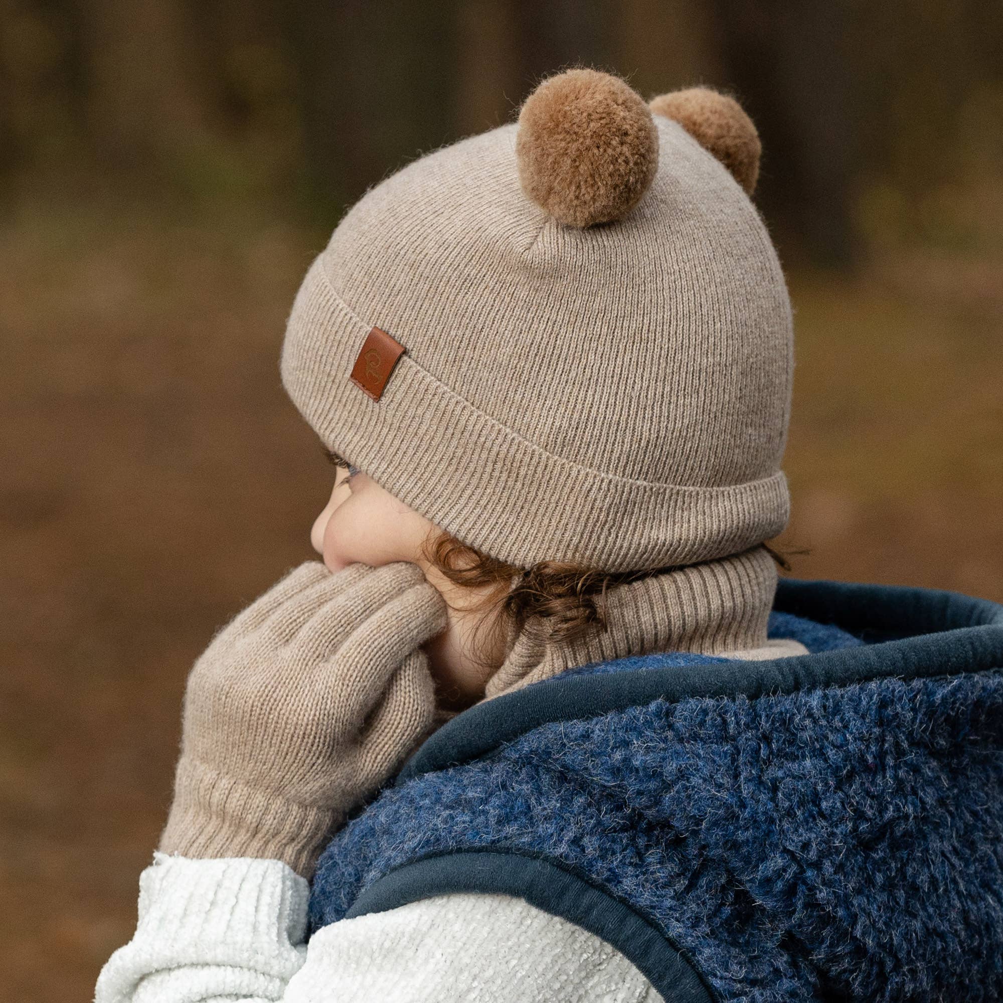 Kids' Merino and Cashmere Pom Pom Beanie - Image 7