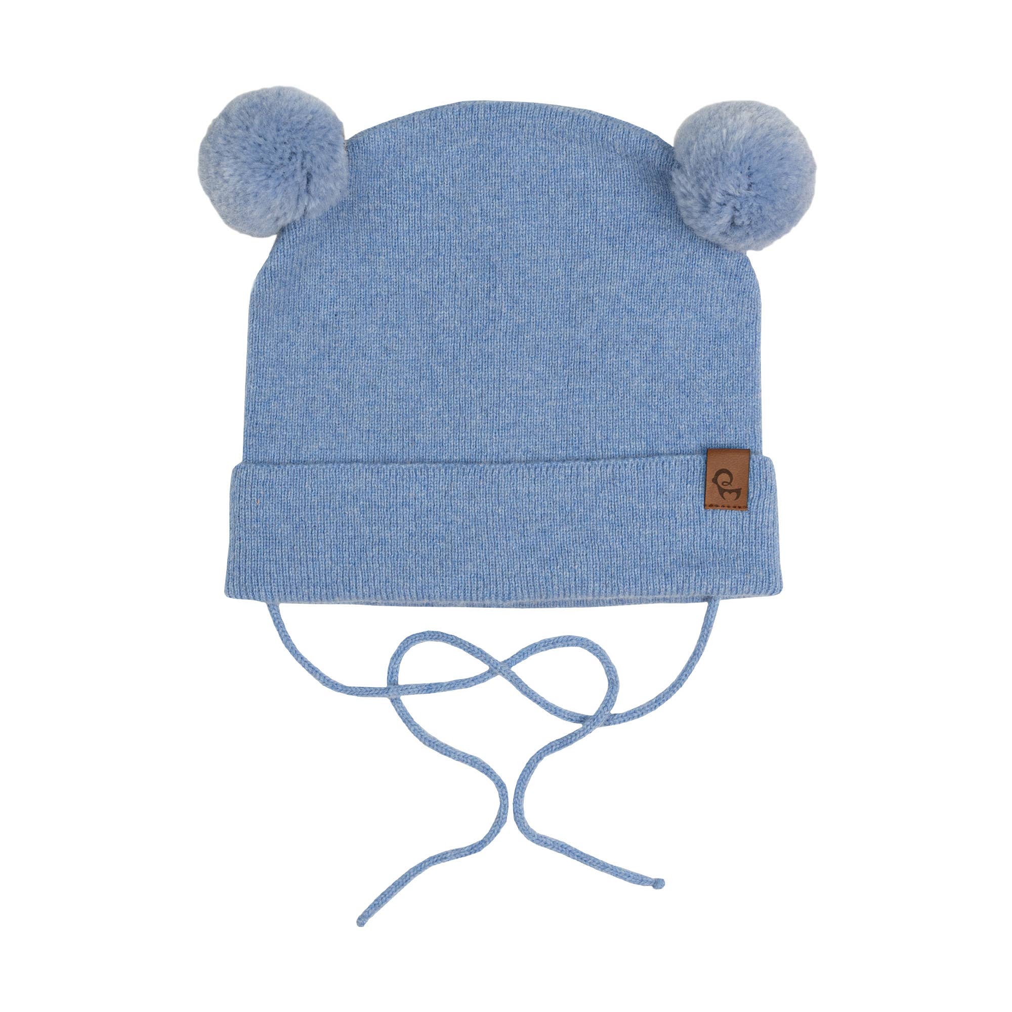 Kids' Merino and Cashmere Pom Pom Beanie - Image 9