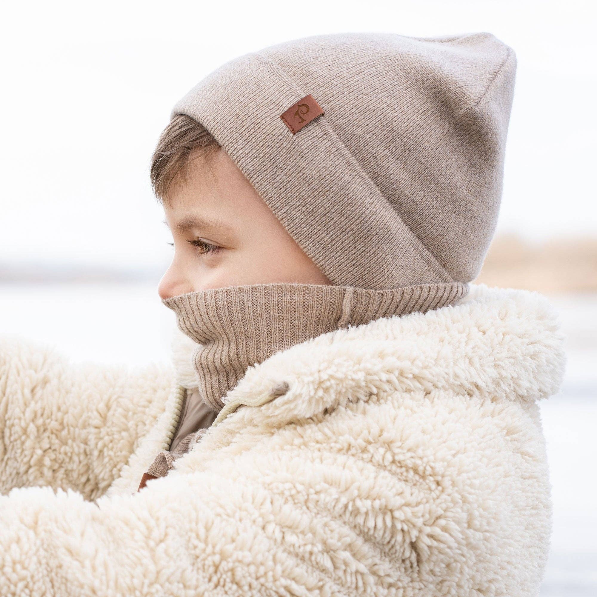 Kids' Beanie: Knitted Merino and Cashmere - Image 3