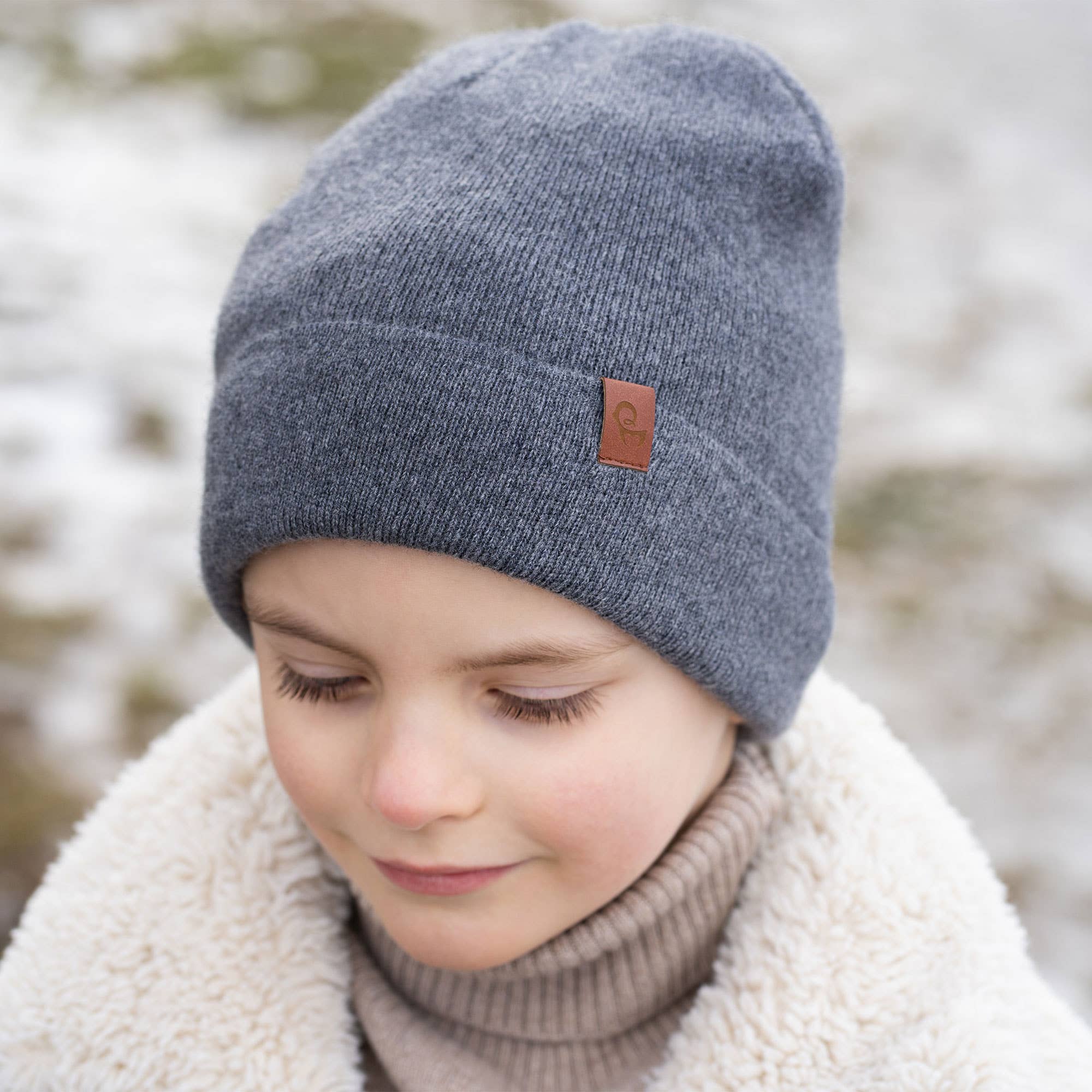 Kids' Beanie: Knitted Merino and Cashmere - Image 8