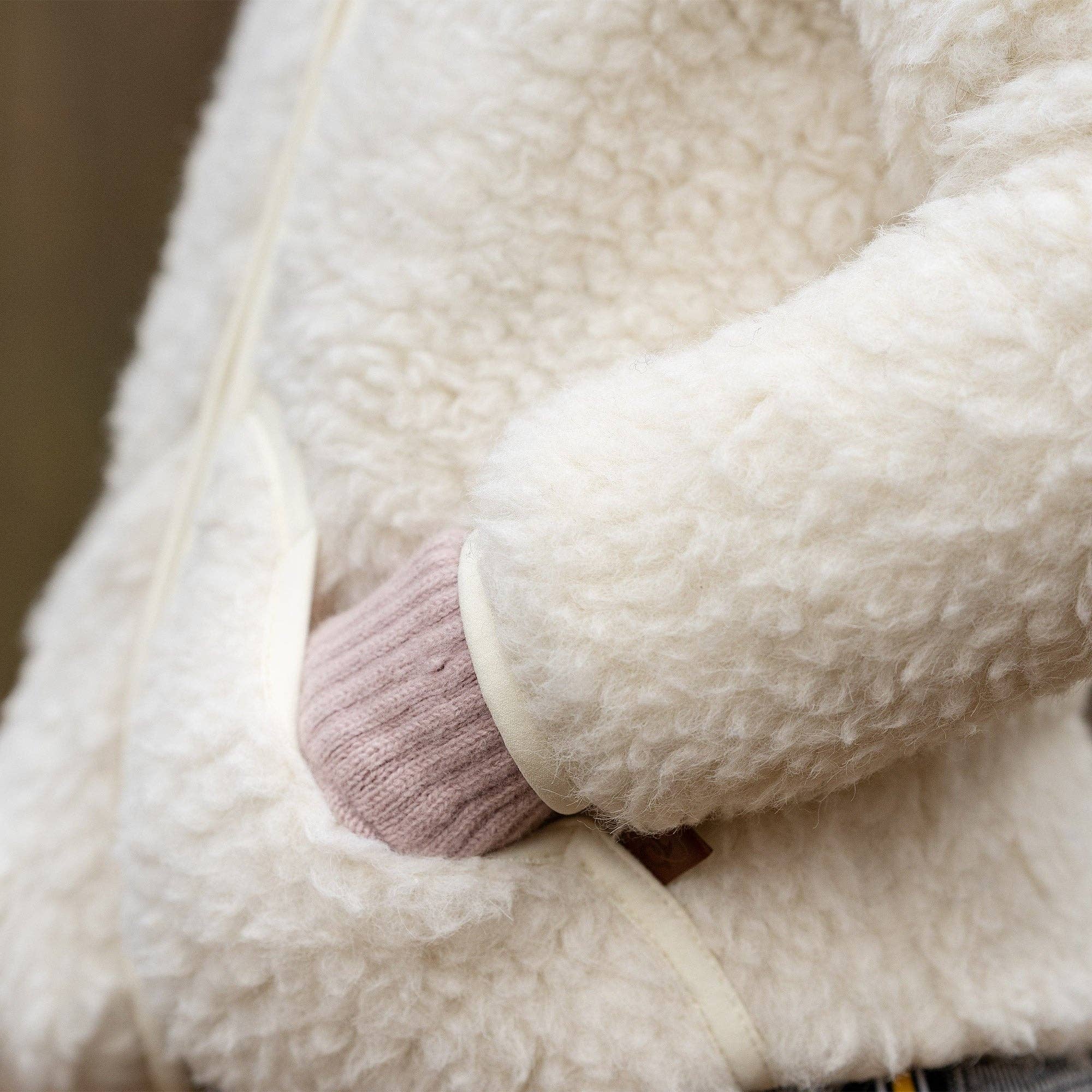 Kids' 100% Organic Wool Fleece Hooded Jacket - Image 7