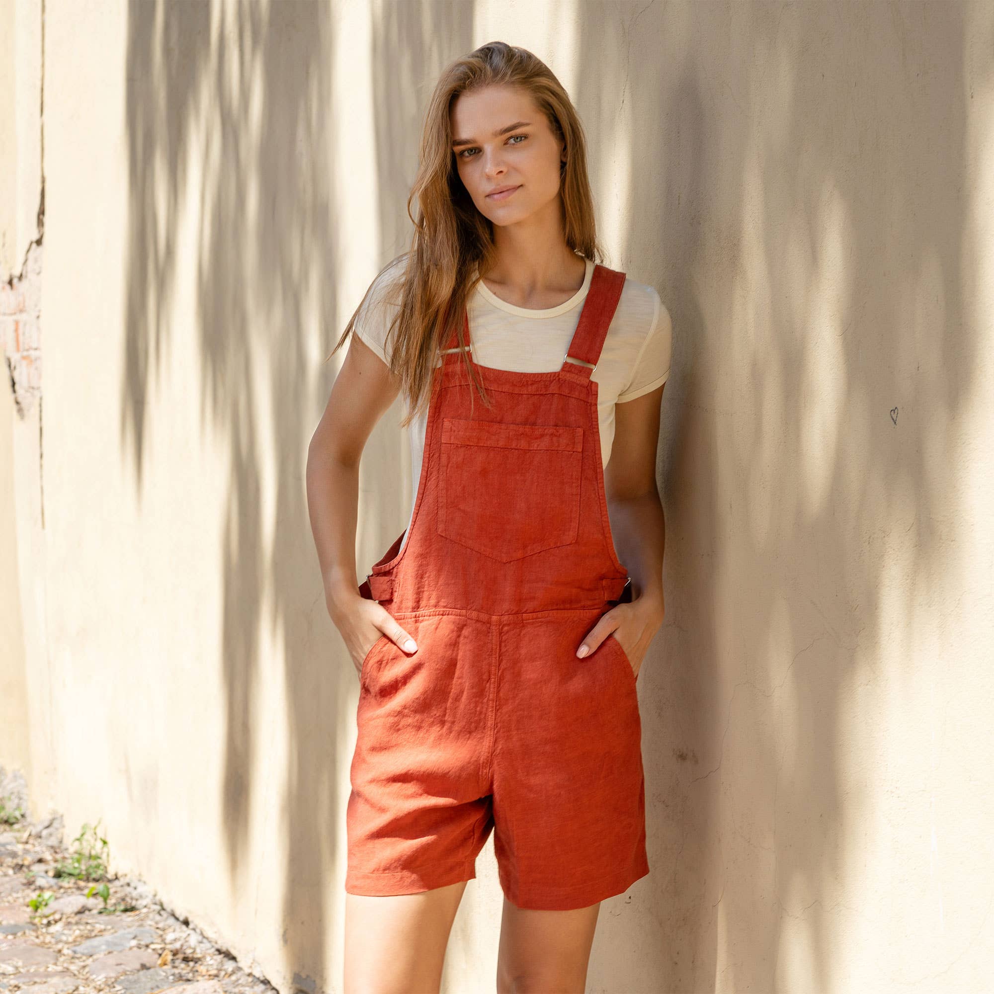 Linen Romper Nino | Pure White - Image 4