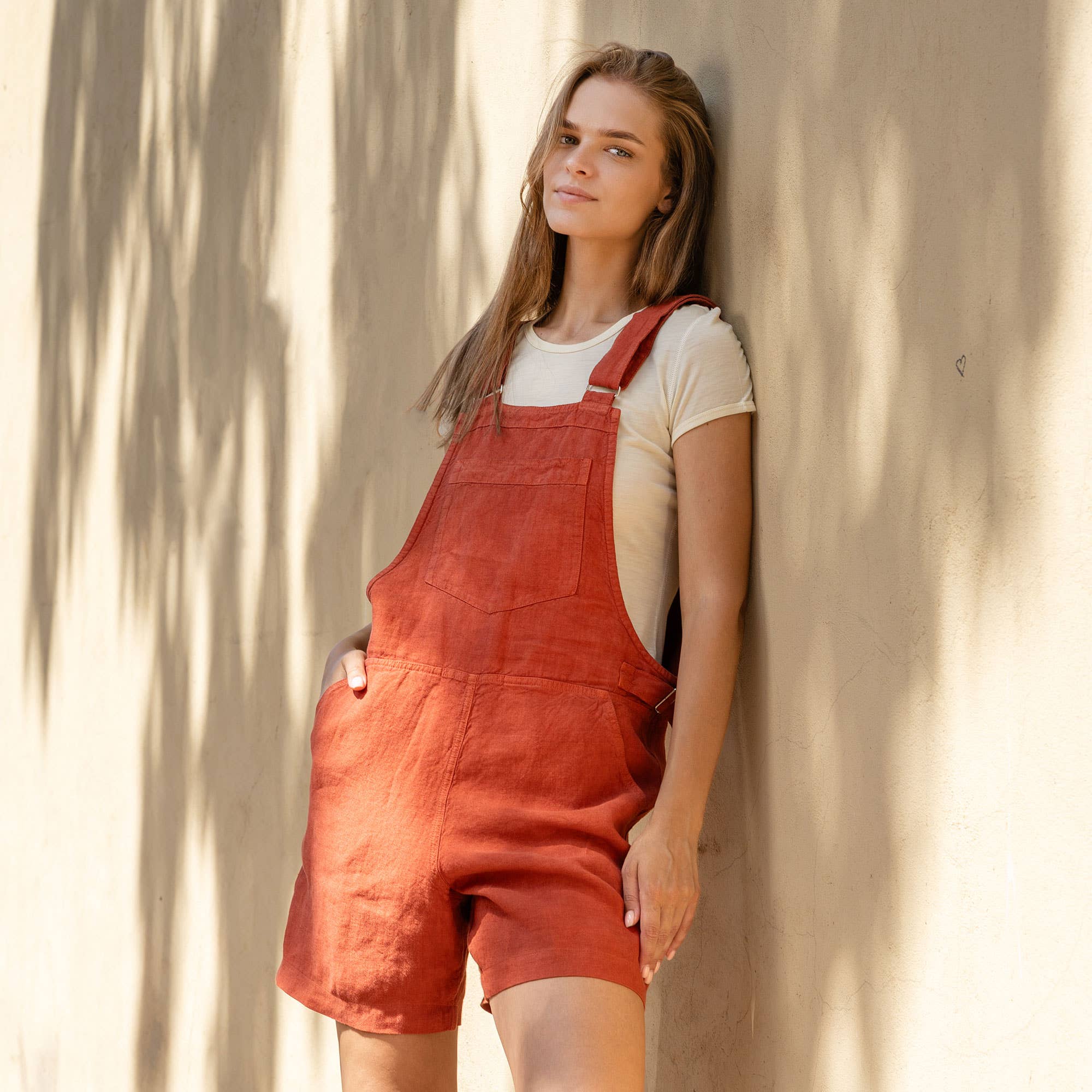 Linen Romper Nino | Pure White - Image 6