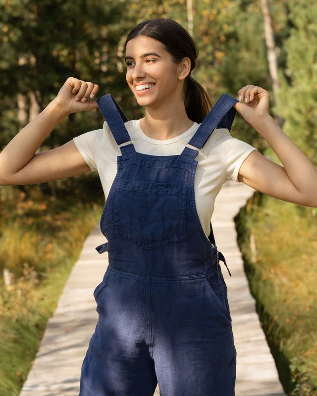 Organic 100% Linen Jumpsuit | Beach Brown - Image 4