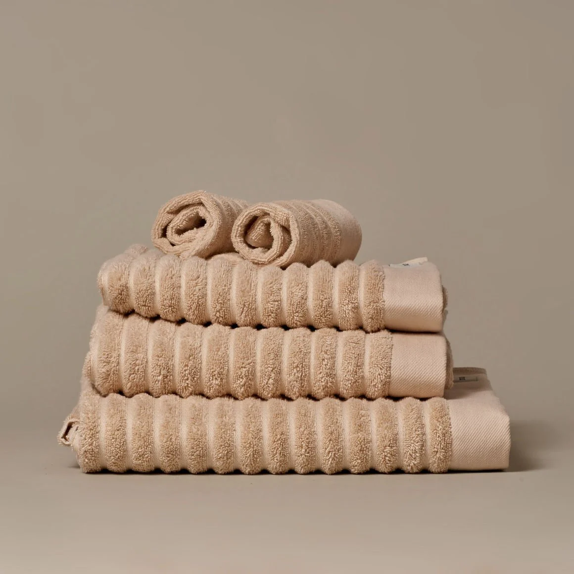Ribbed Organic Cotton Towels - Image 2