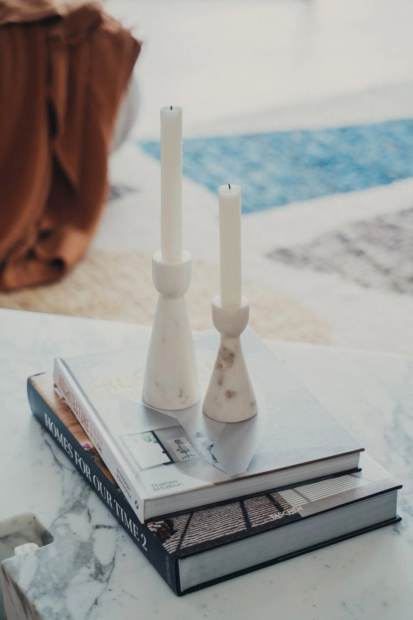 Muum Marble Candle Holders | Set of 2 - Image 3