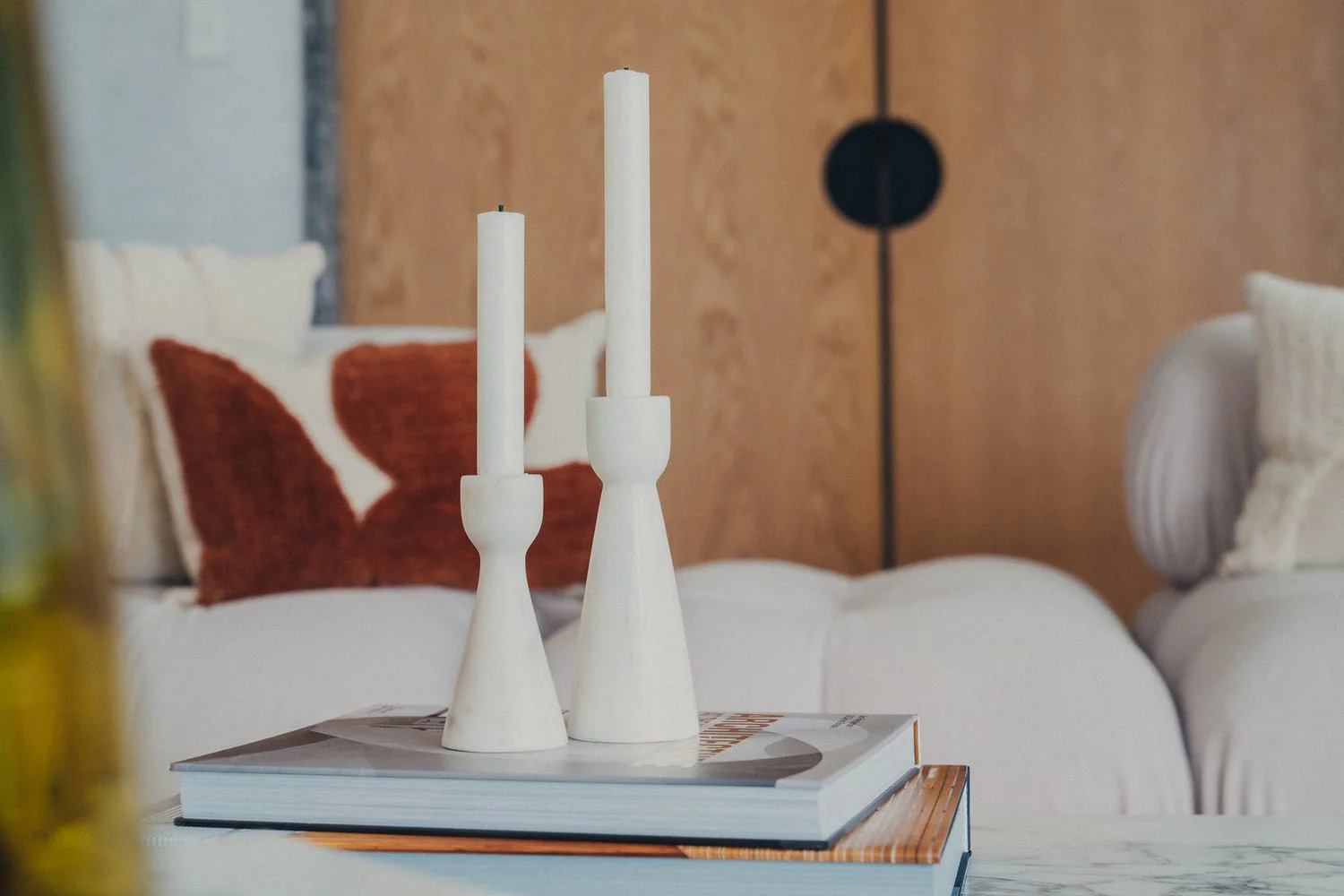 Muum Marble Candle Holders | Set of 2 - Image 4