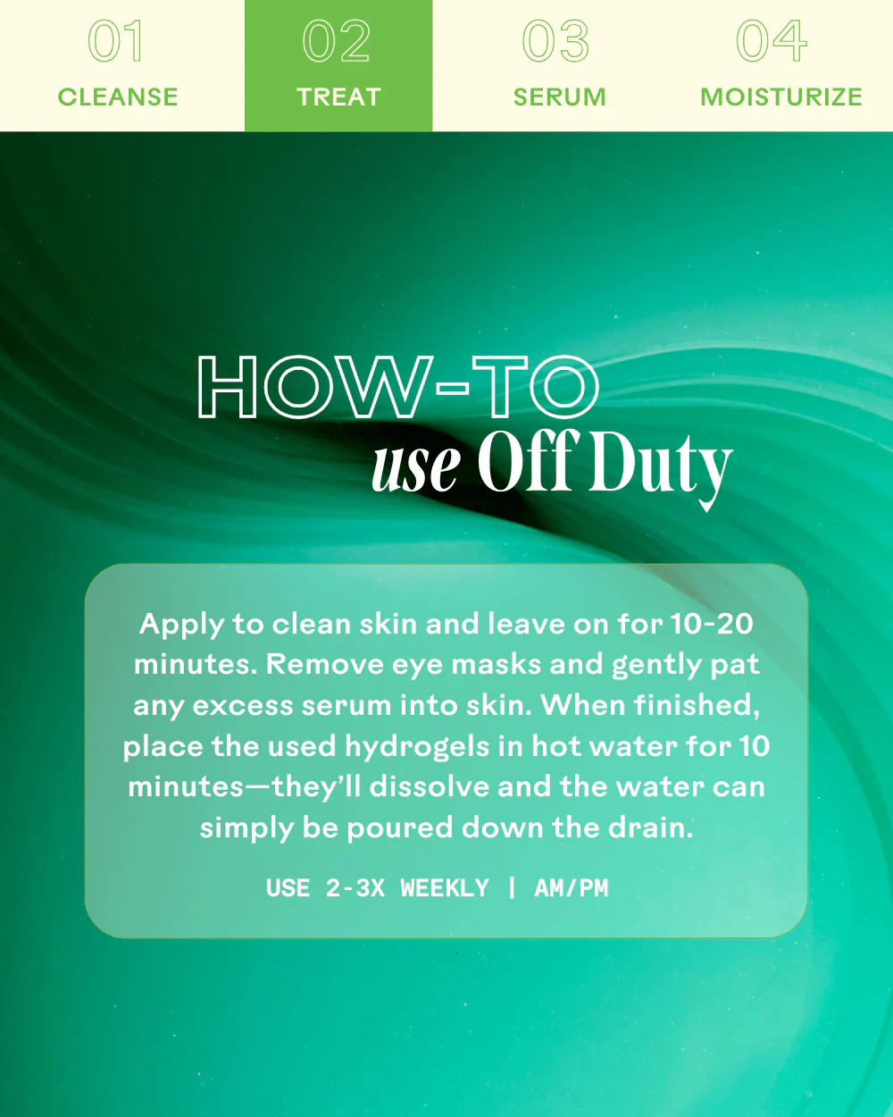 Off Duty Sea Algae & Bio-Peptide Smoothing Biodegradable Eye Masks - Image 6
