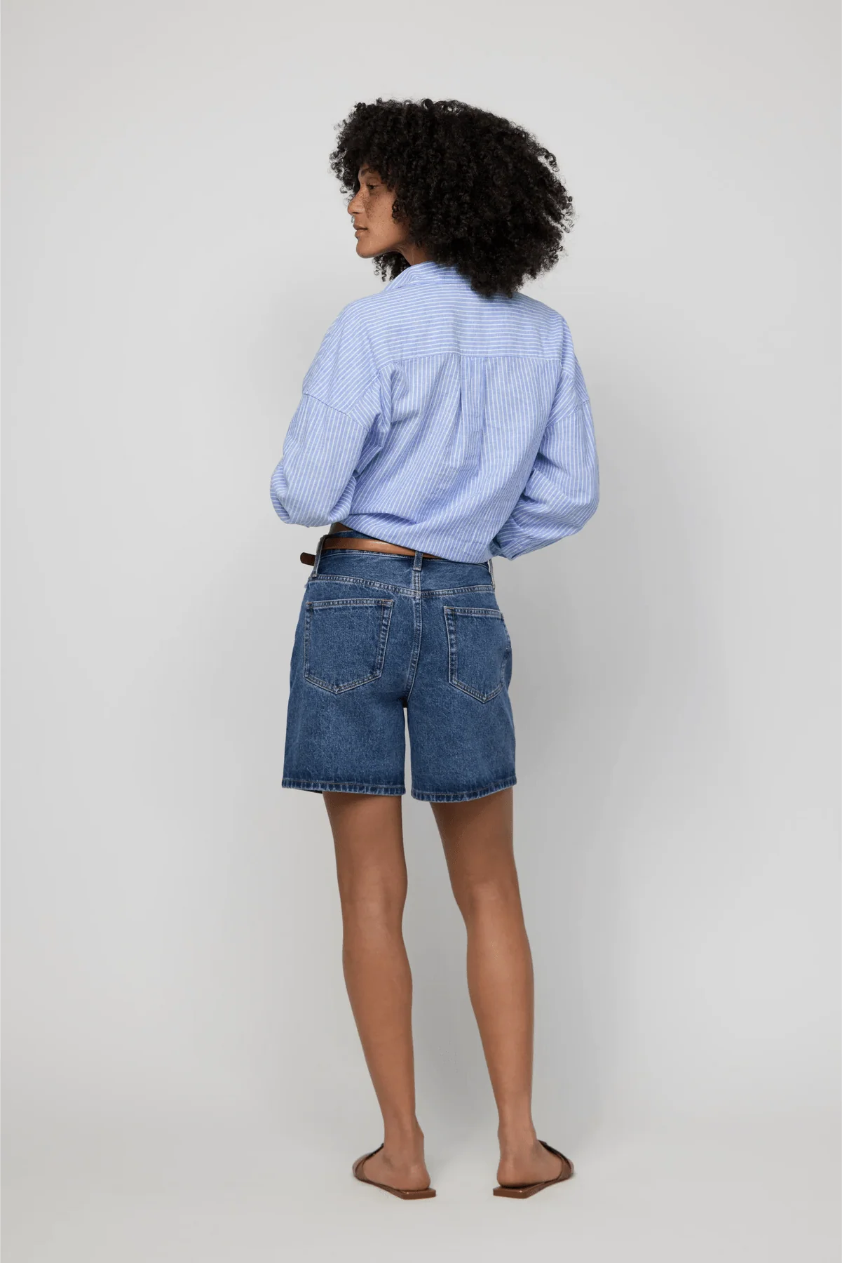 Emmerson High Rise Long Shorts | Medium Worn - Image 2