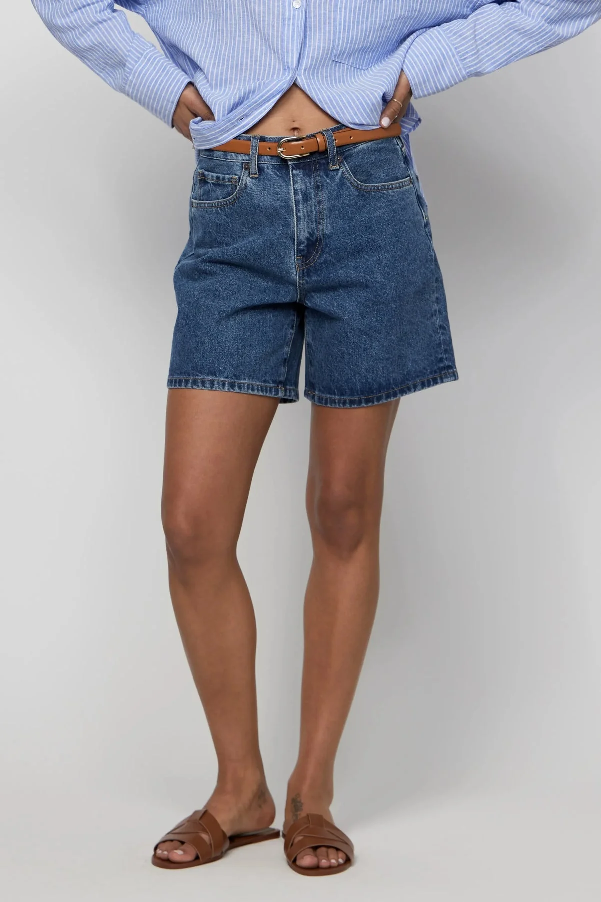 Emmerson High Rise Long Shorts | Medium Worn - Image 3