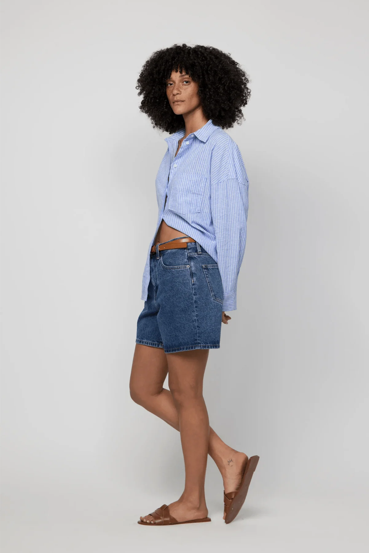 Emmerson High Rise Long Shorts | Medium Worn - Image 4