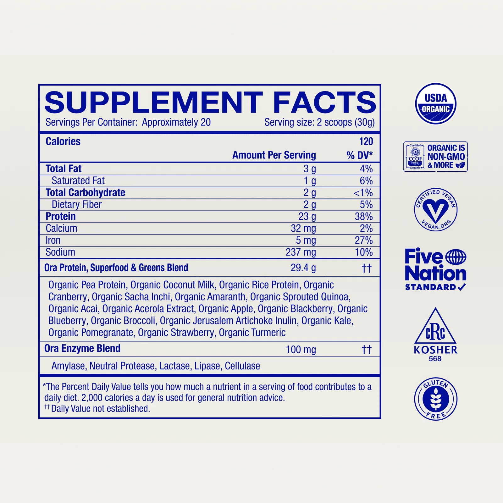 So Lean & So Clean | Organic Vegan Protein Powder | Unflavored - Image 2