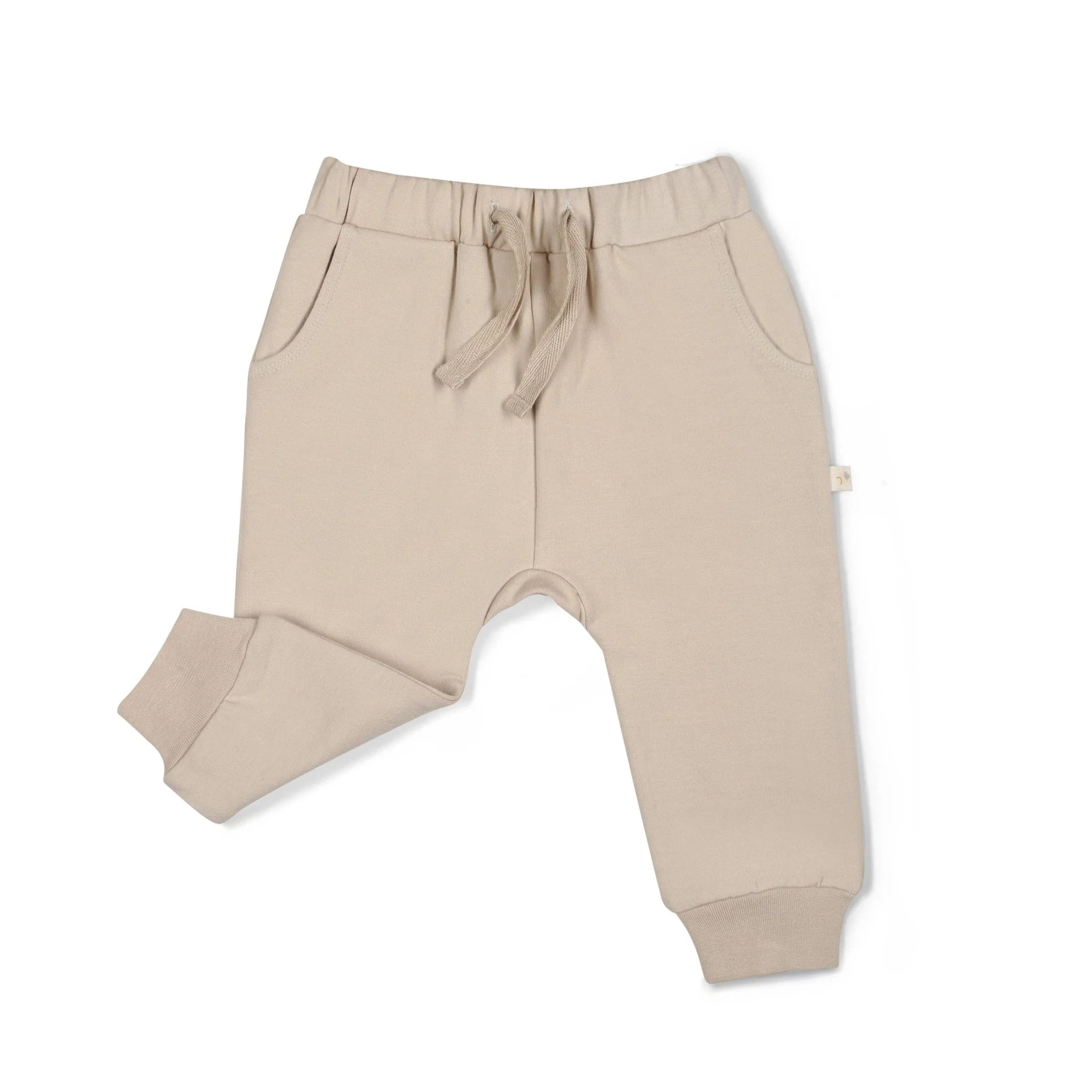 Organic Fleece Jogger Pants | Oat - Image 4