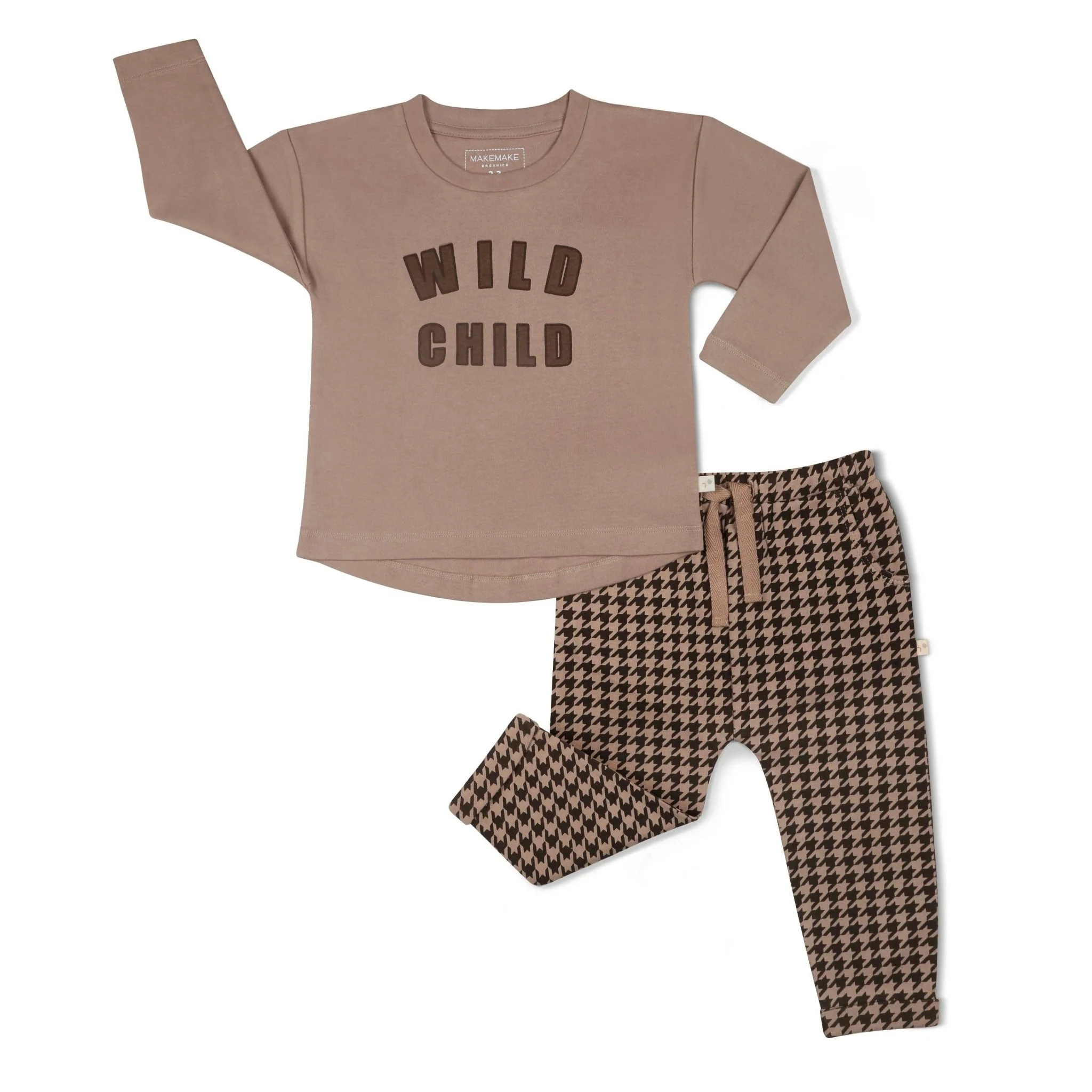 Organic Long Sleeve Tee & Pant Set | Wild Child Tee - Image 4