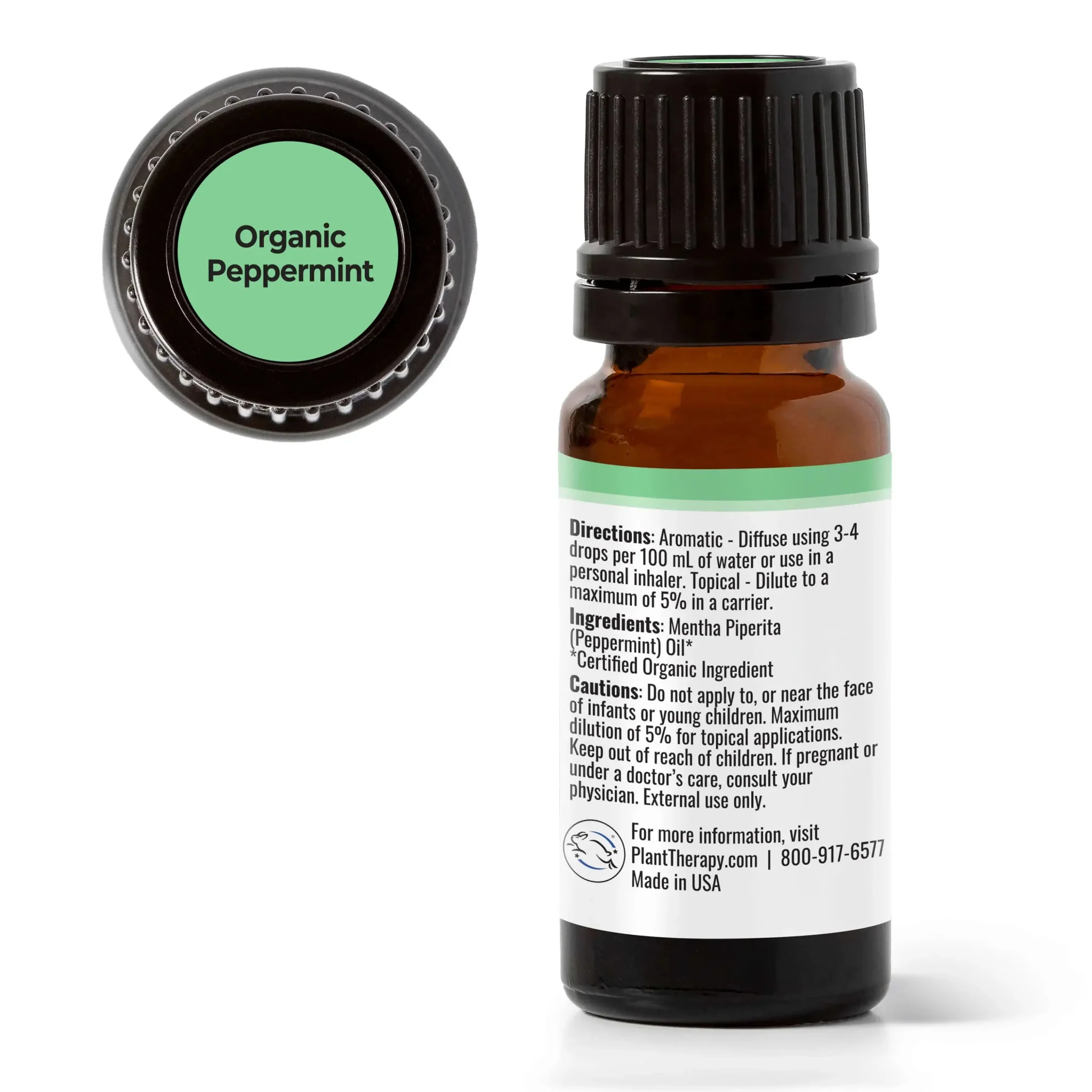 Organic Peppermint Essential Oil - Image 2